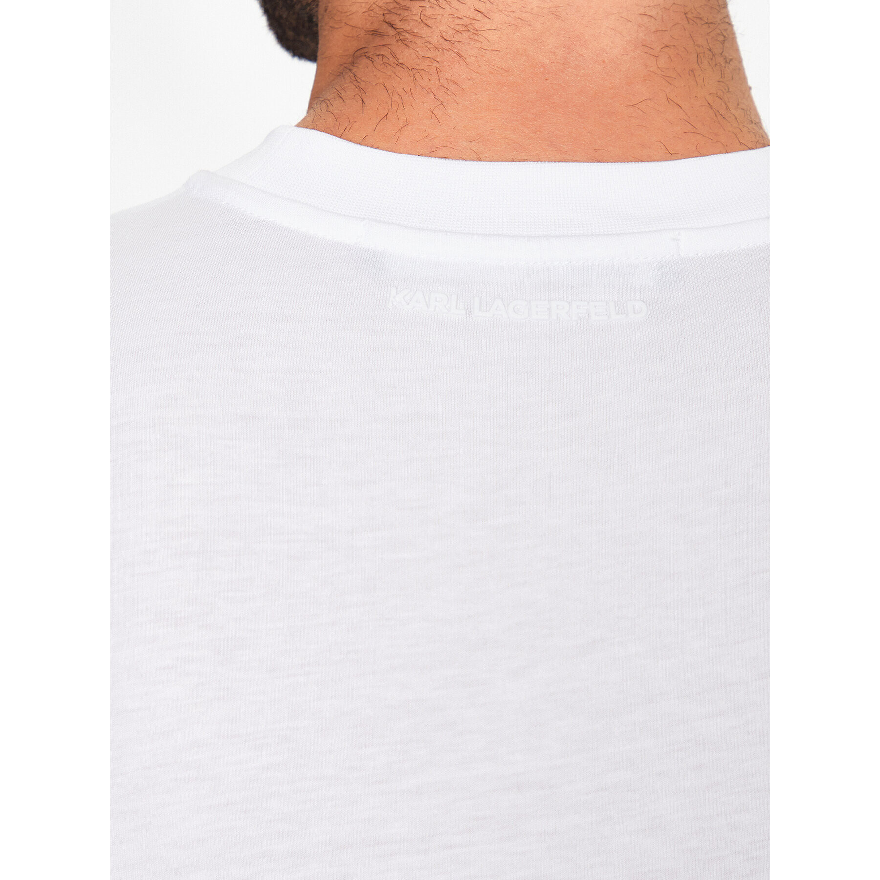 KARL LAGERFELD T-Shirt 755048 532225 Bílá Regular Fit - Pepit.cz