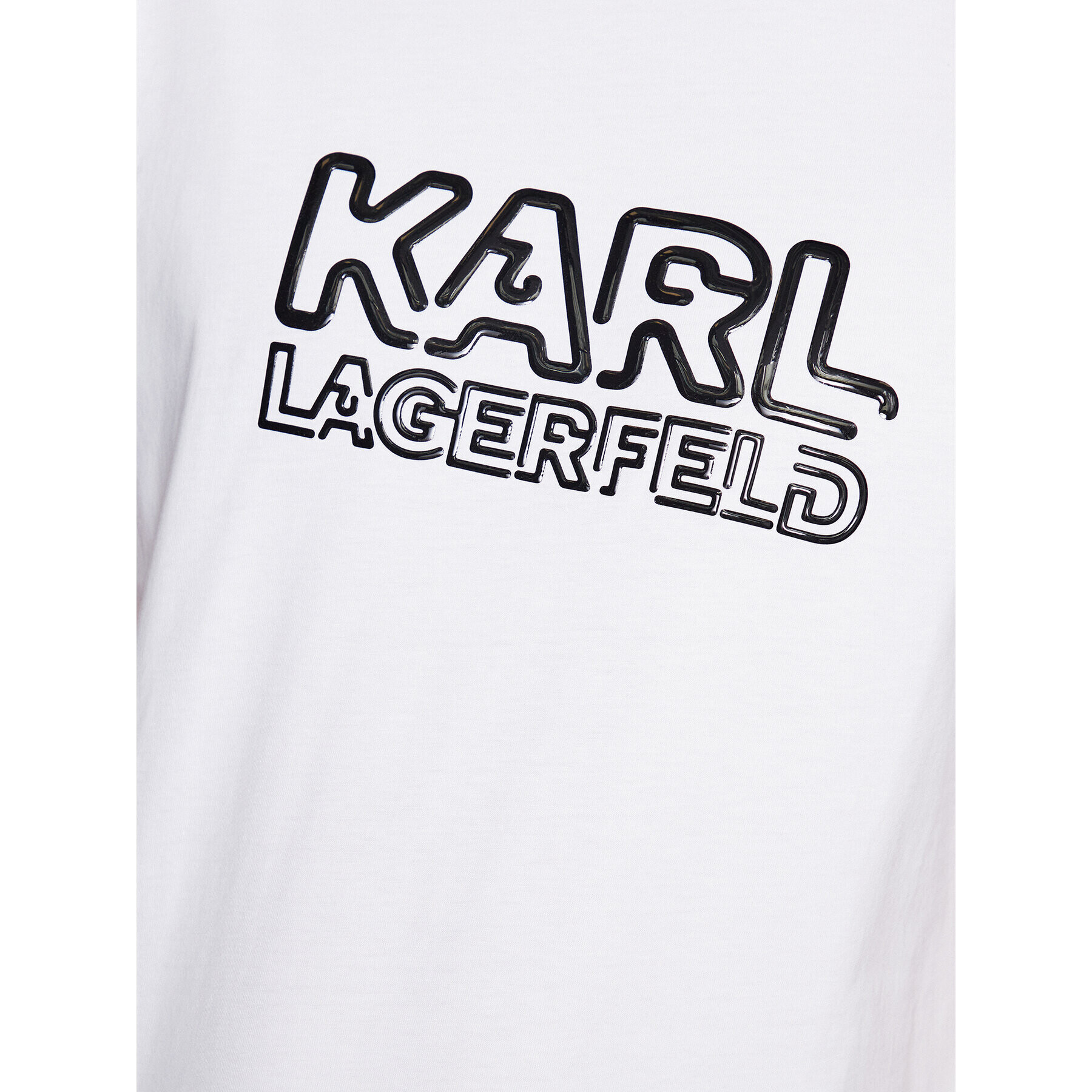 KARL LAGERFELD T-Shirt 755048 532225 Bílá Regular Fit - Pepit.cz