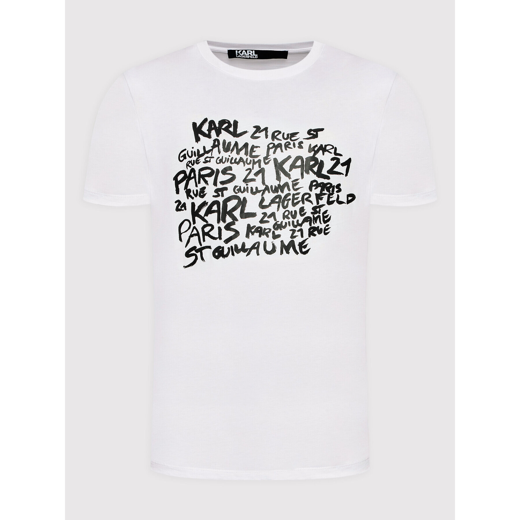 KARL LAGERFELD T-Shirt 755049 521224 Bílá Regular Fit - Pepit.cz