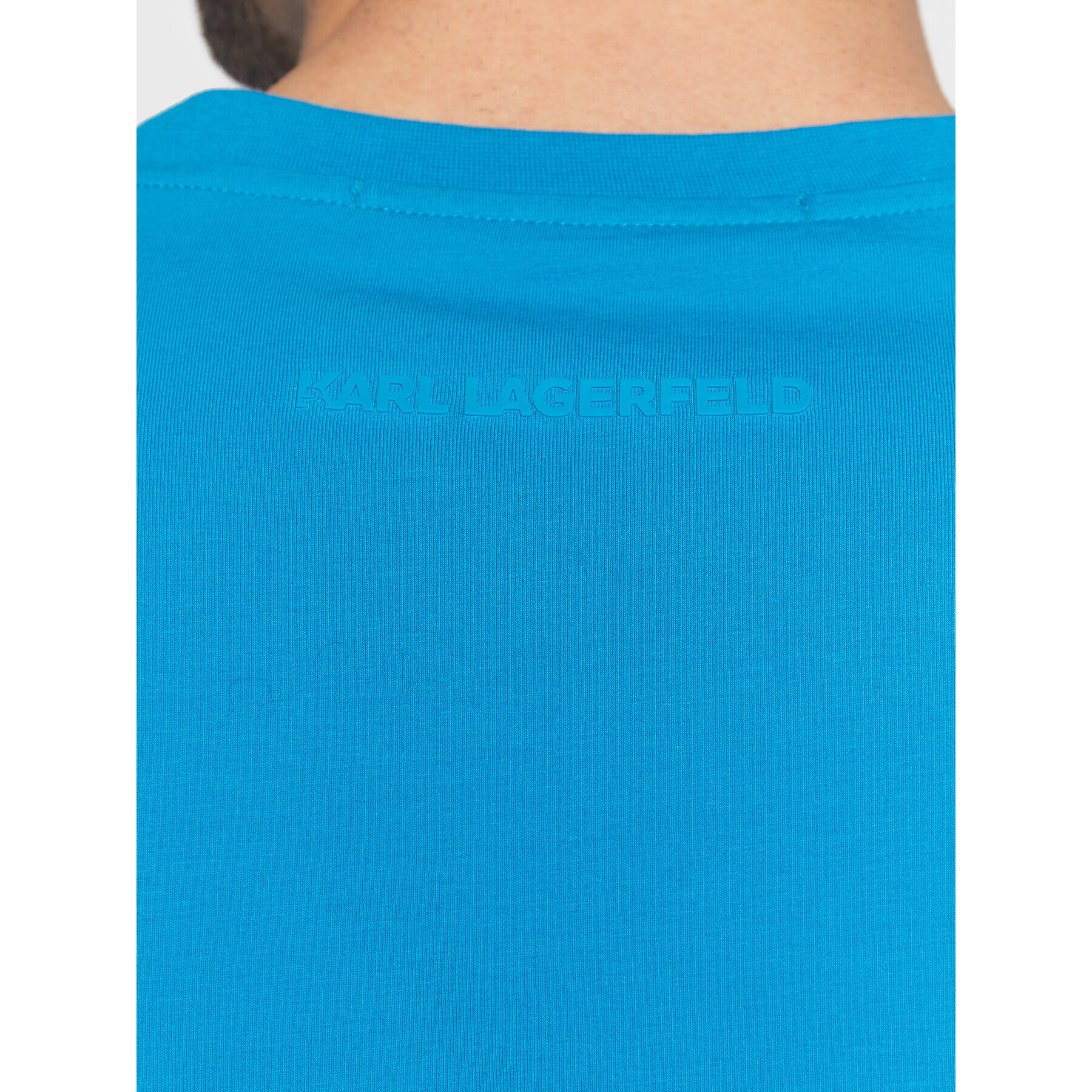 KARL LAGERFELD T-Shirt 755049 524221 Modrá Regular Fit - Pepit.cz