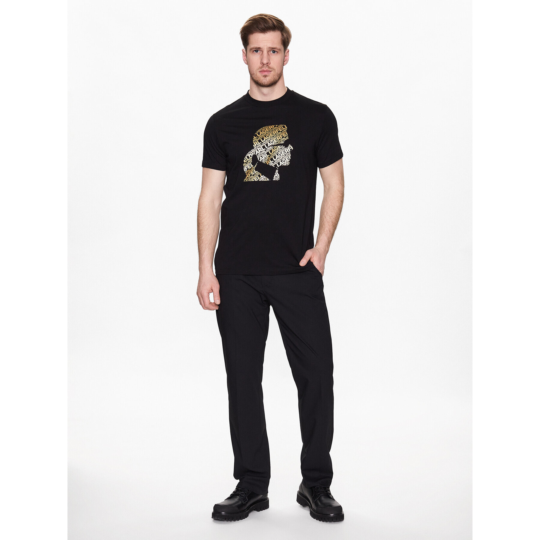 KARL LAGERFELD T-Shirt 755054 532224 Černá Regular Fit - Pepit.cz