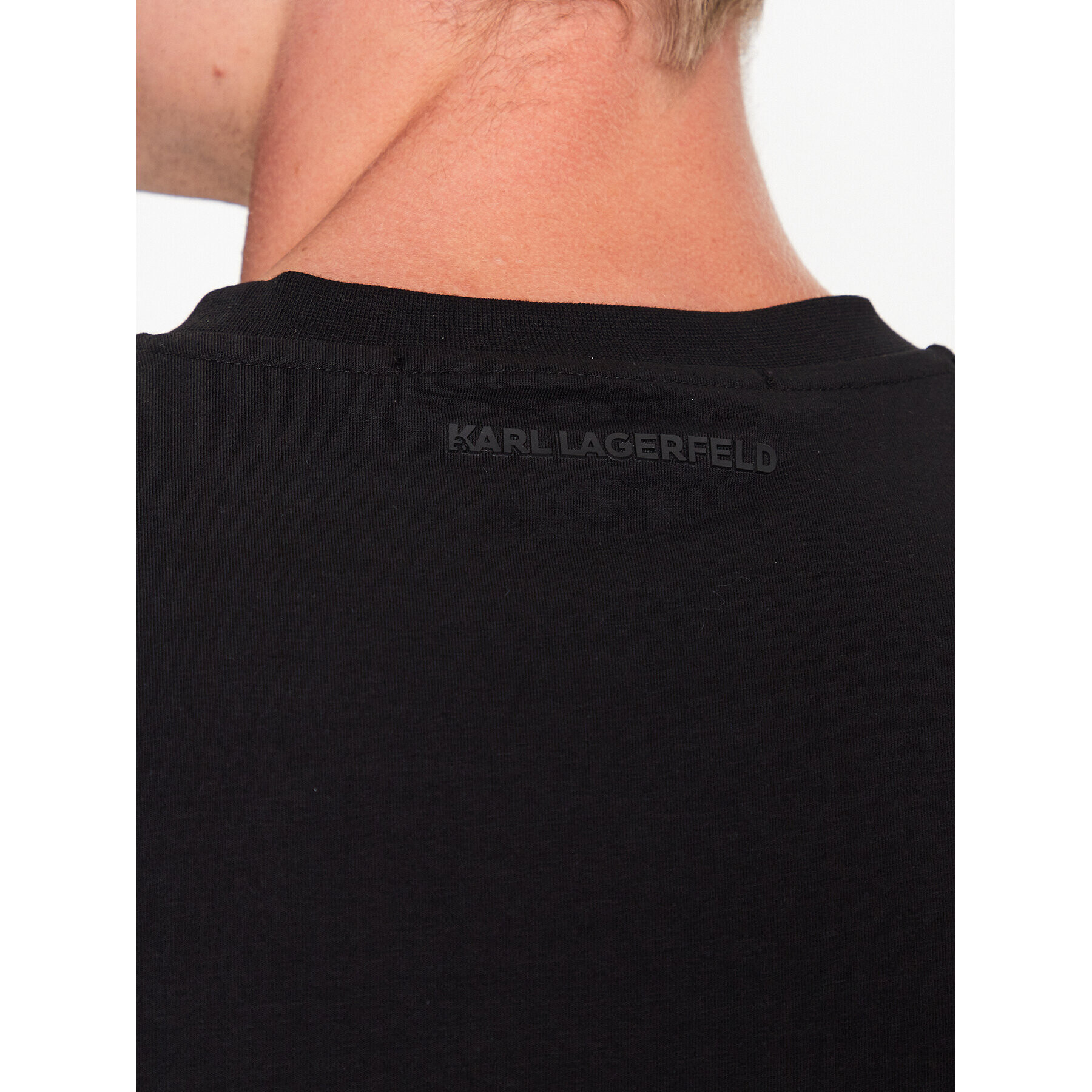 KARL LAGERFELD T-Shirt 755055 532221 Černá Regular Fit - Pepit.cz