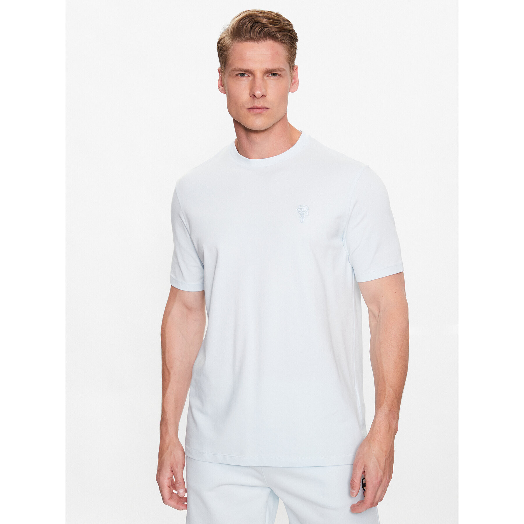 KARL LAGERFELD T-Shirt 755055 532221 Modrá Regular Fit - Pepit.cz