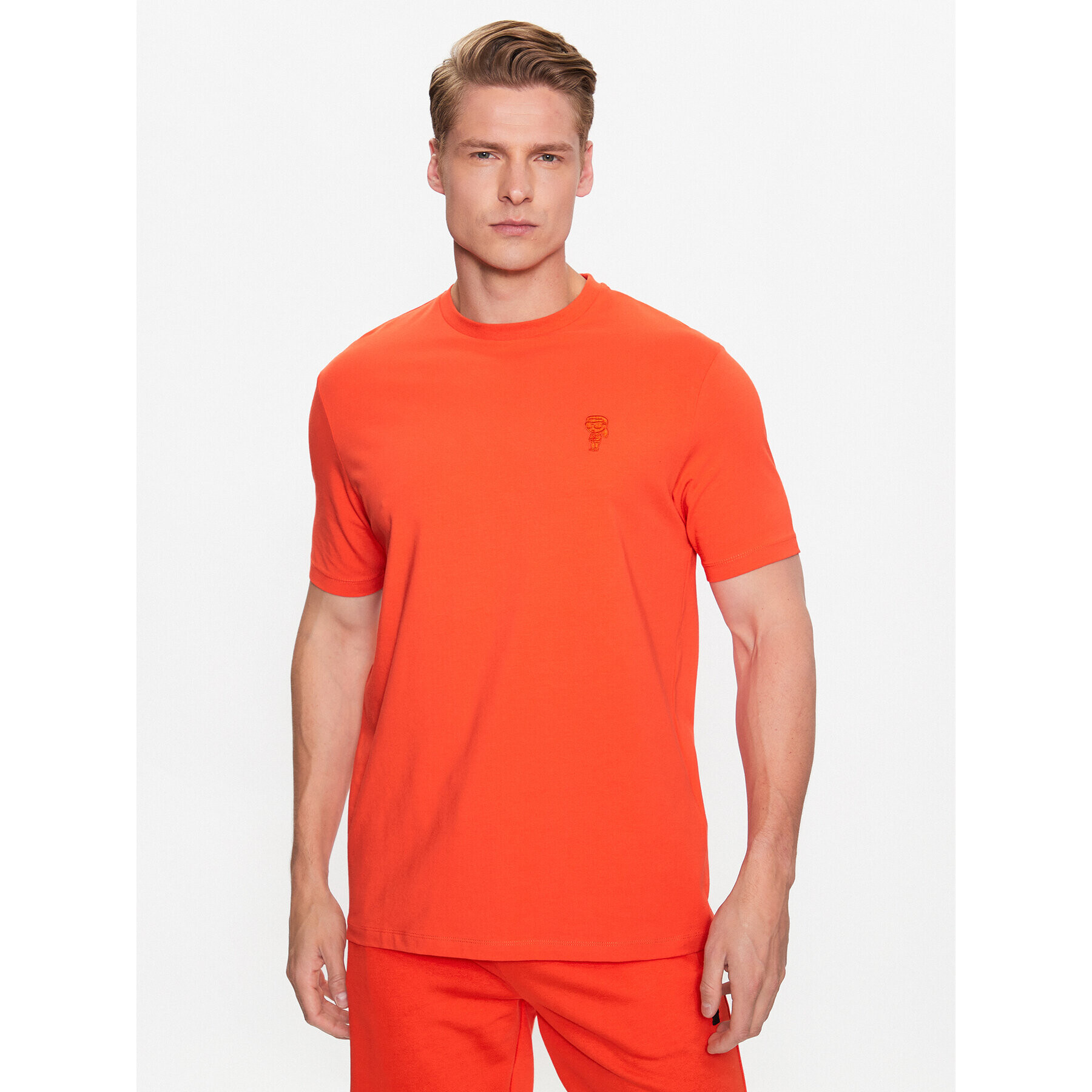 KARL LAGERFELD T-Shirt 755055 532221 Oranžová Regular Fit - Pepit.cz