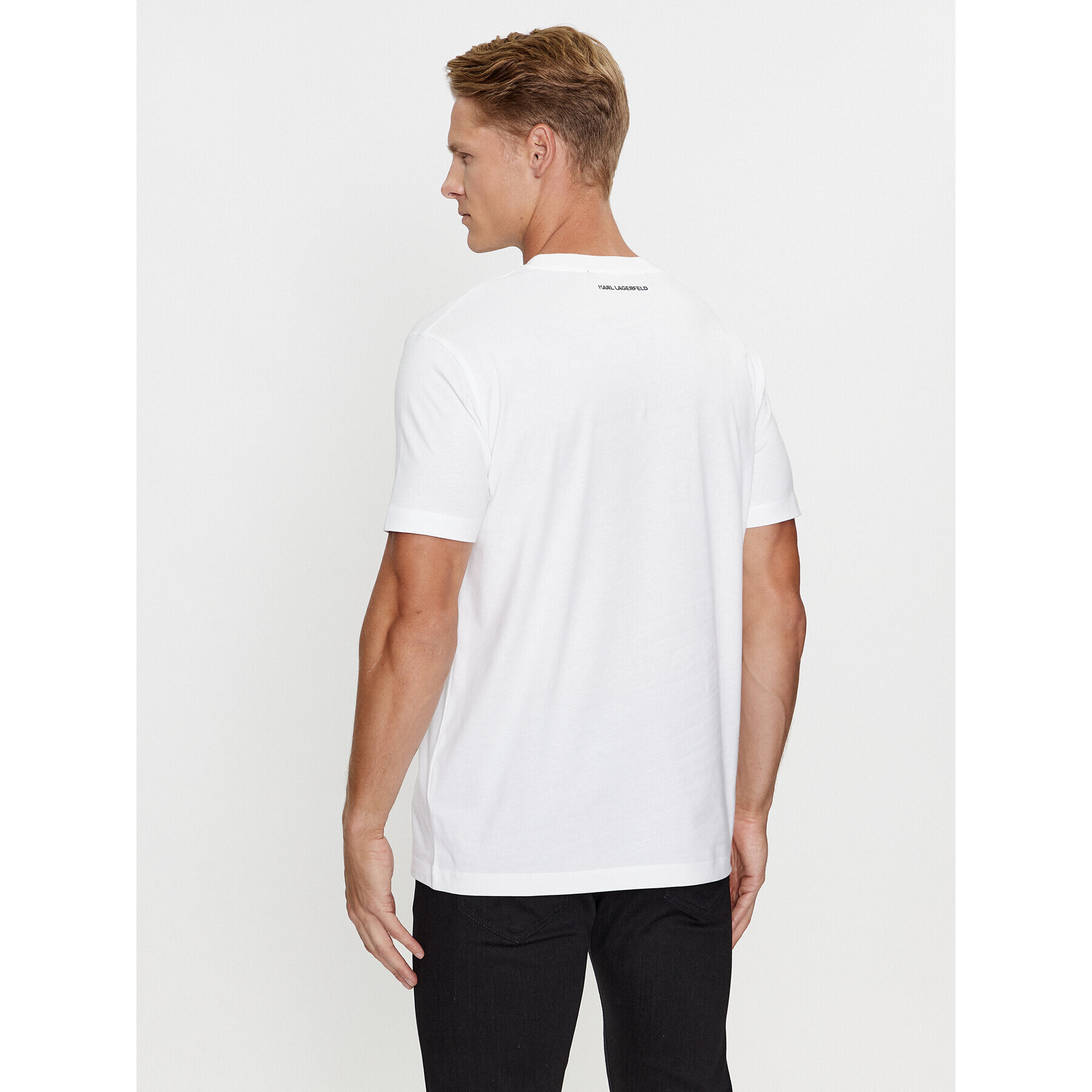 KARL LAGERFELD T-Shirt 755061 534241 Bílá Regular Fit - Pepit.cz