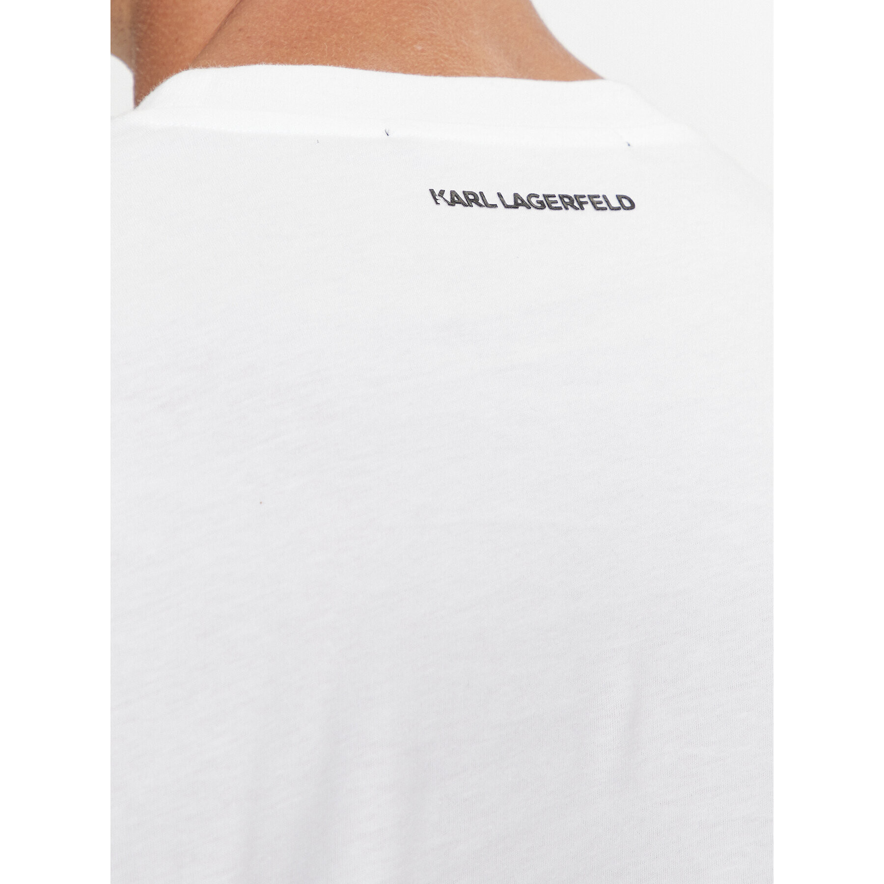 KARL LAGERFELD T-Shirt 755061 534241 Bílá Regular Fit - Pepit.cz