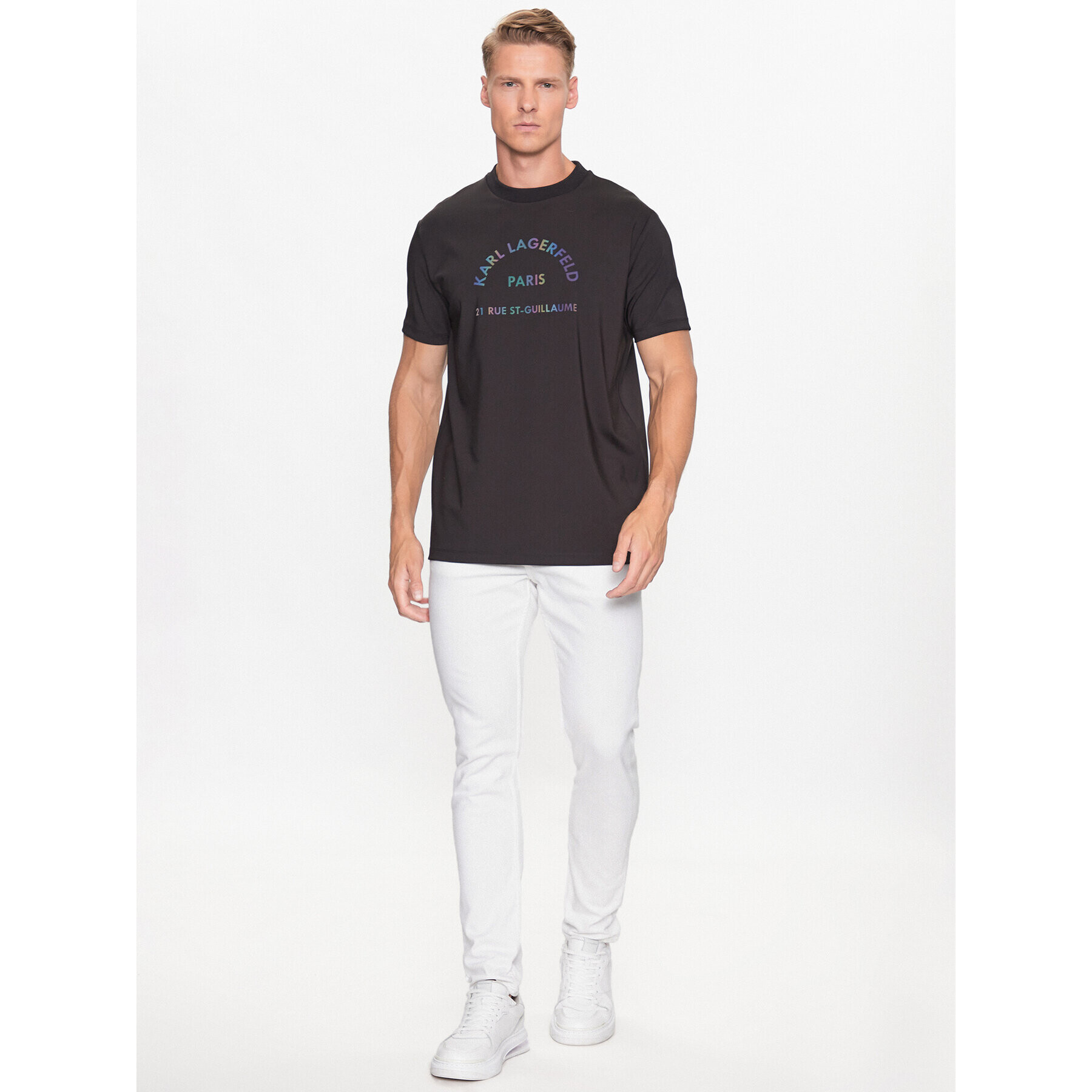 KARL LAGERFELD T-Shirt 755062 533233 Černá Regular Fit - Pepit.cz