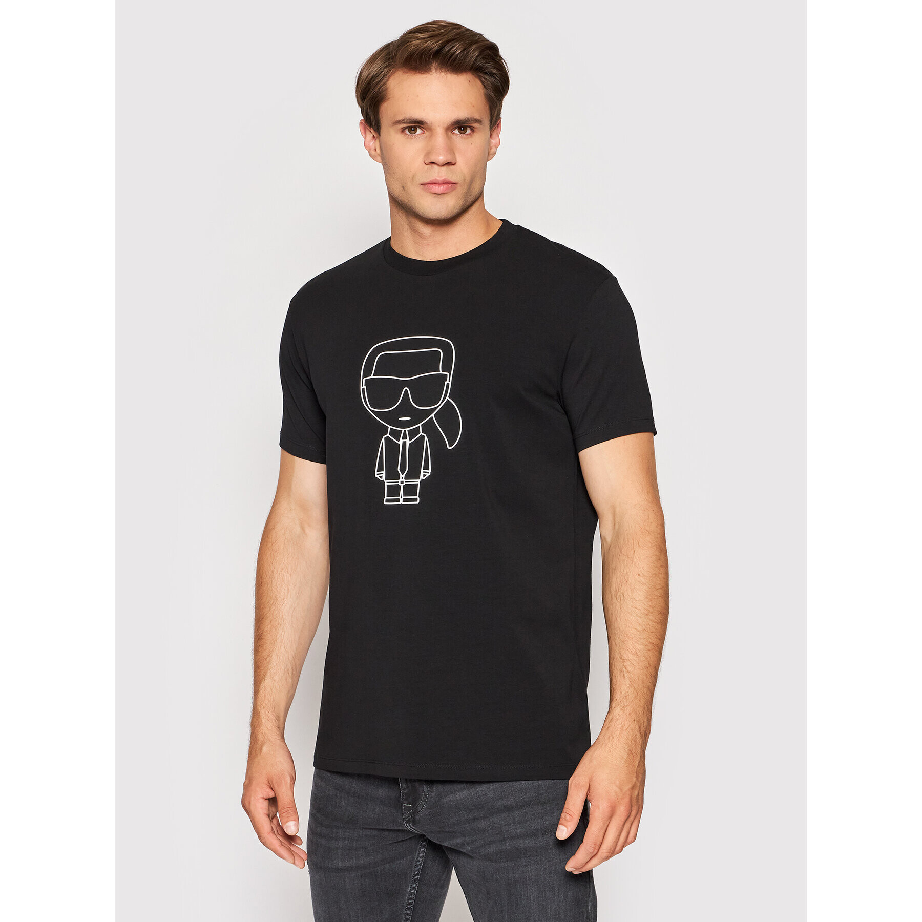 KARL LAGERFELD T-Shirt 755064 521221 Černá Regular Fit - Pepit.cz