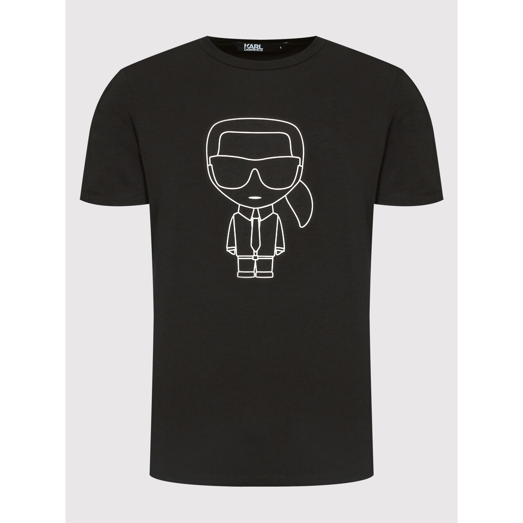 KARL LAGERFELD T-Shirt 755064 521221 Černá Regular Fit - Pepit.cz