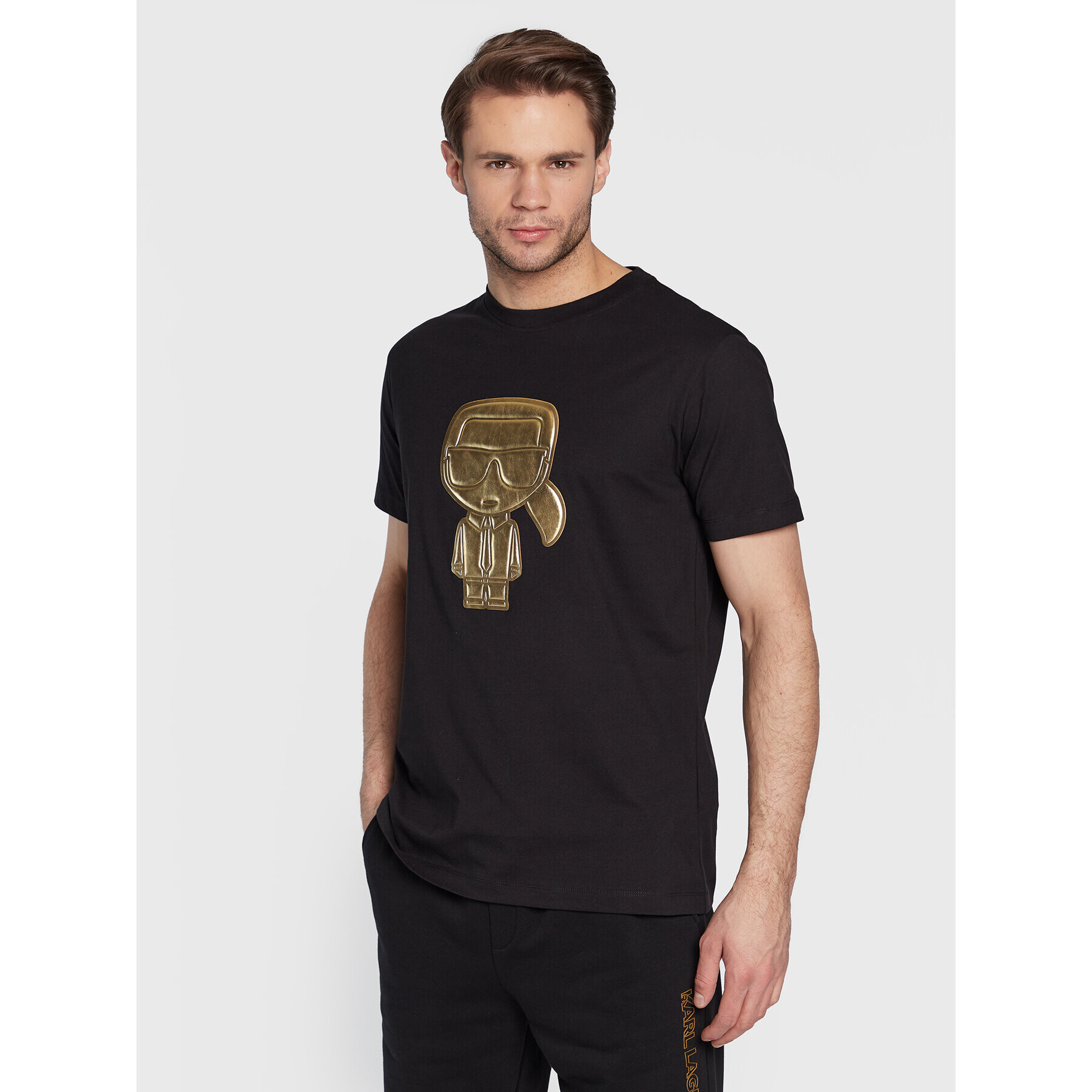 KARL LAGERFELD T-Shirt 755064 524241 Černá Regular Fit - Pepit.cz