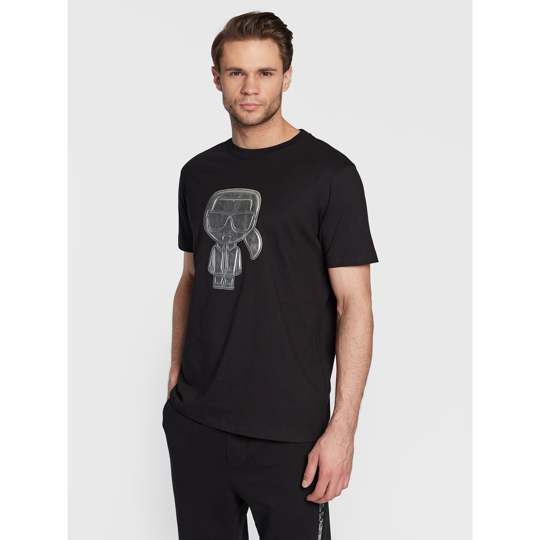 KARL LAGERFELD T-Shirt 755064 524241 Černá Regular Fit - Pepit.cz