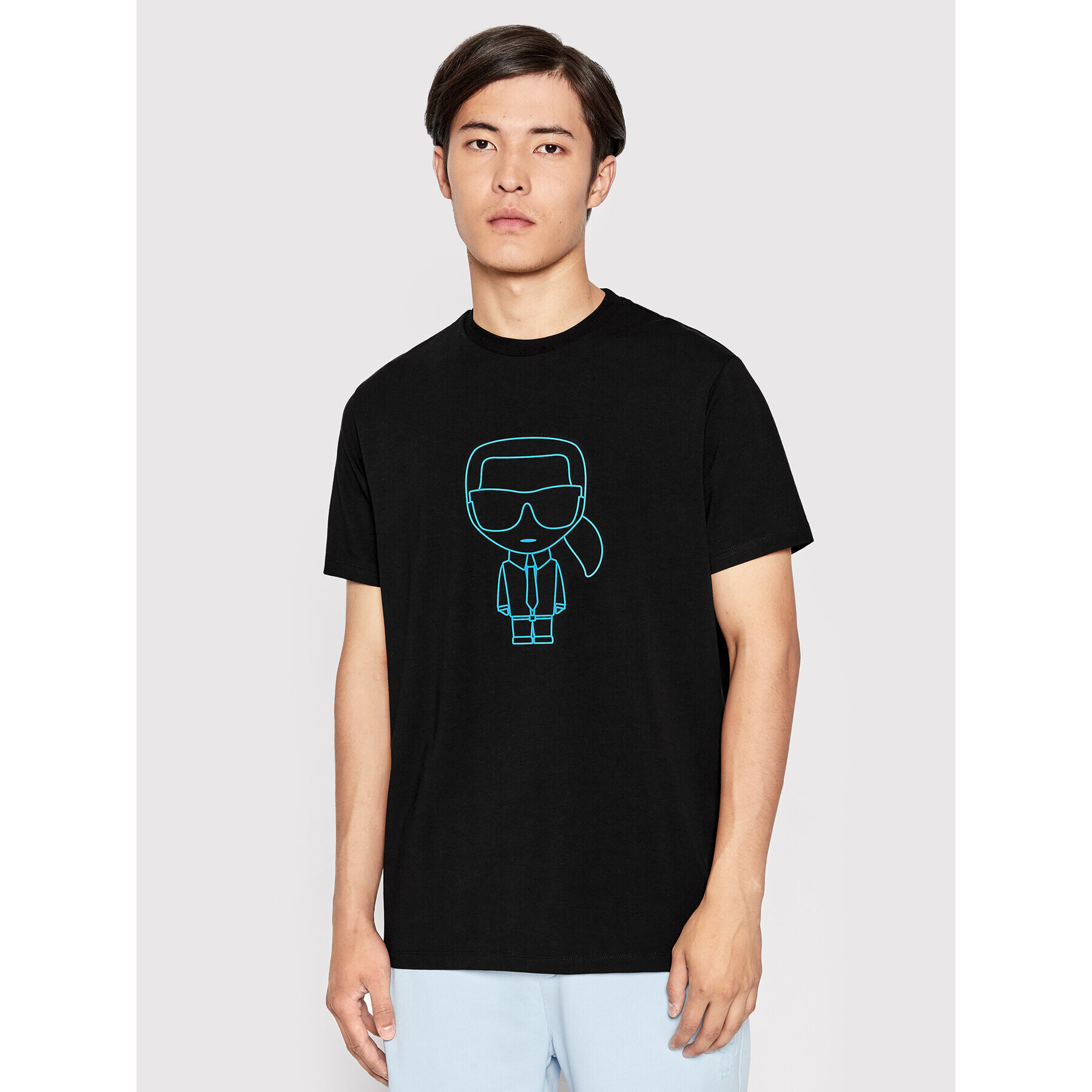 KARL LAGERFELD T-Shirt 755064 Černá Regular Fit - Pepit.cz