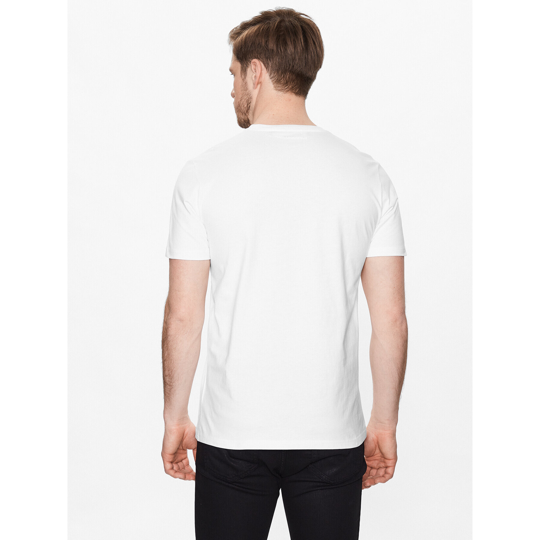 KARL LAGERFELD T-Shirt 755070 532250 Bílá Regular Fit - Pepit.cz