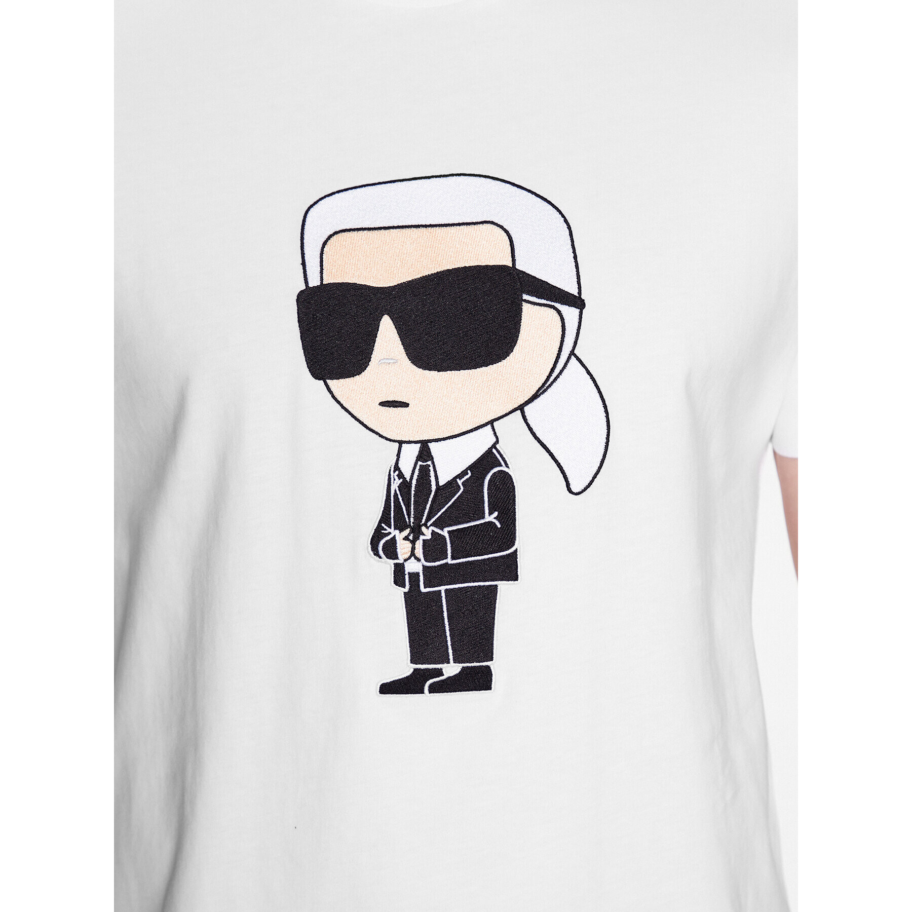 KARL LAGERFELD T-Shirt 755070 532250 Bílá Regular Fit - Pepit.cz