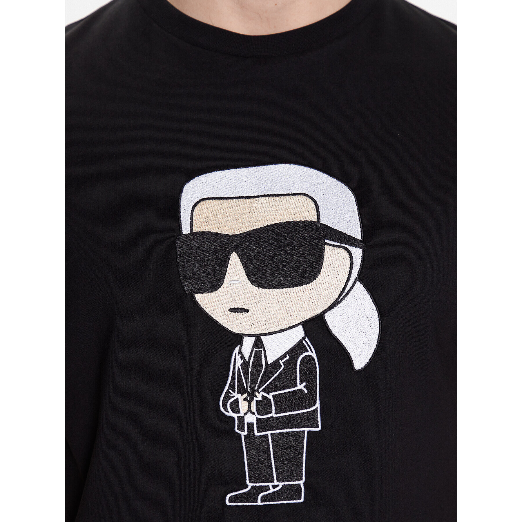 KARL LAGERFELD T-Shirt 755070 532250 Černá Regular Fit - Pepit.cz