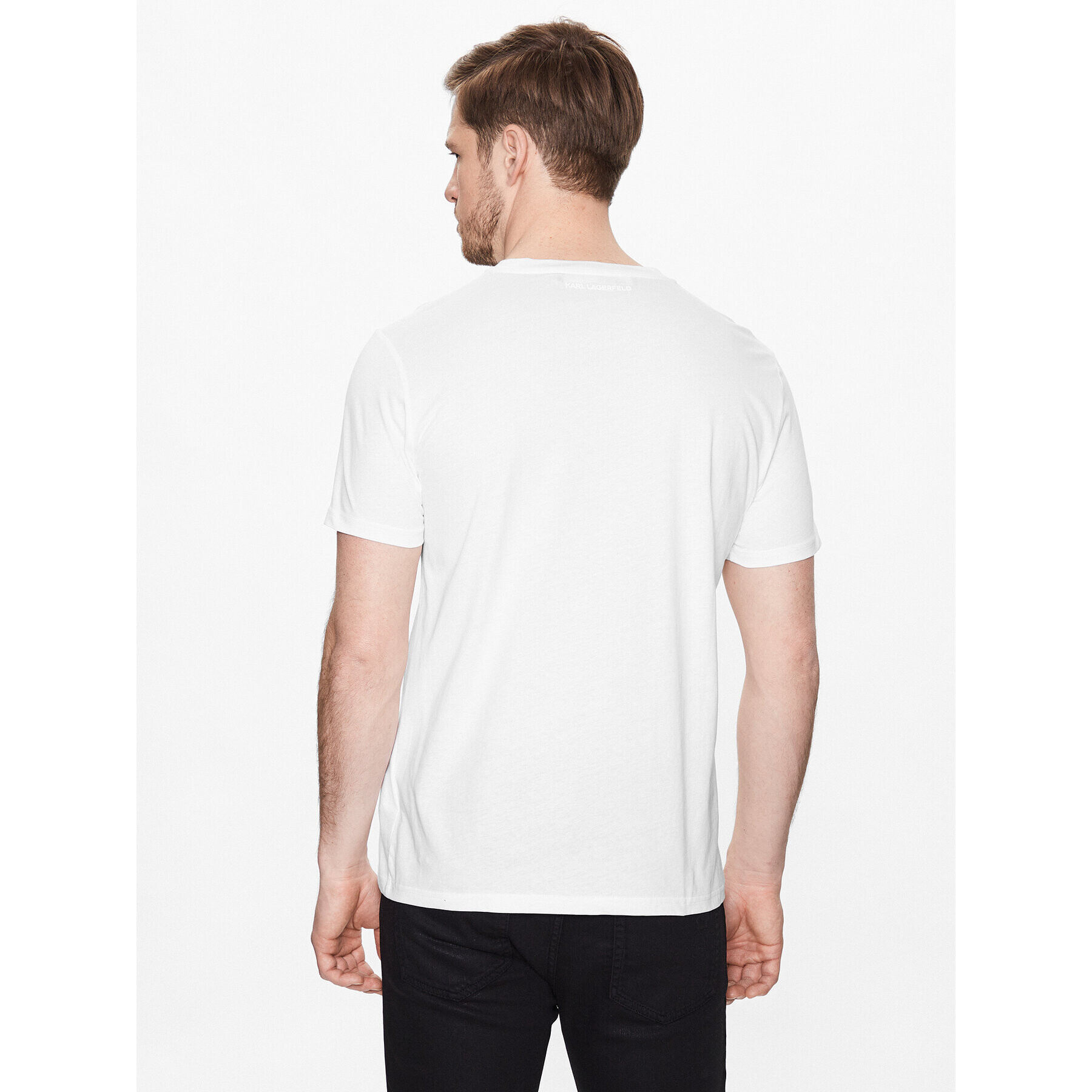 KARL LAGERFELD T-Shirt 755071 532251 Bílá Regular Fit - Pepit.cz