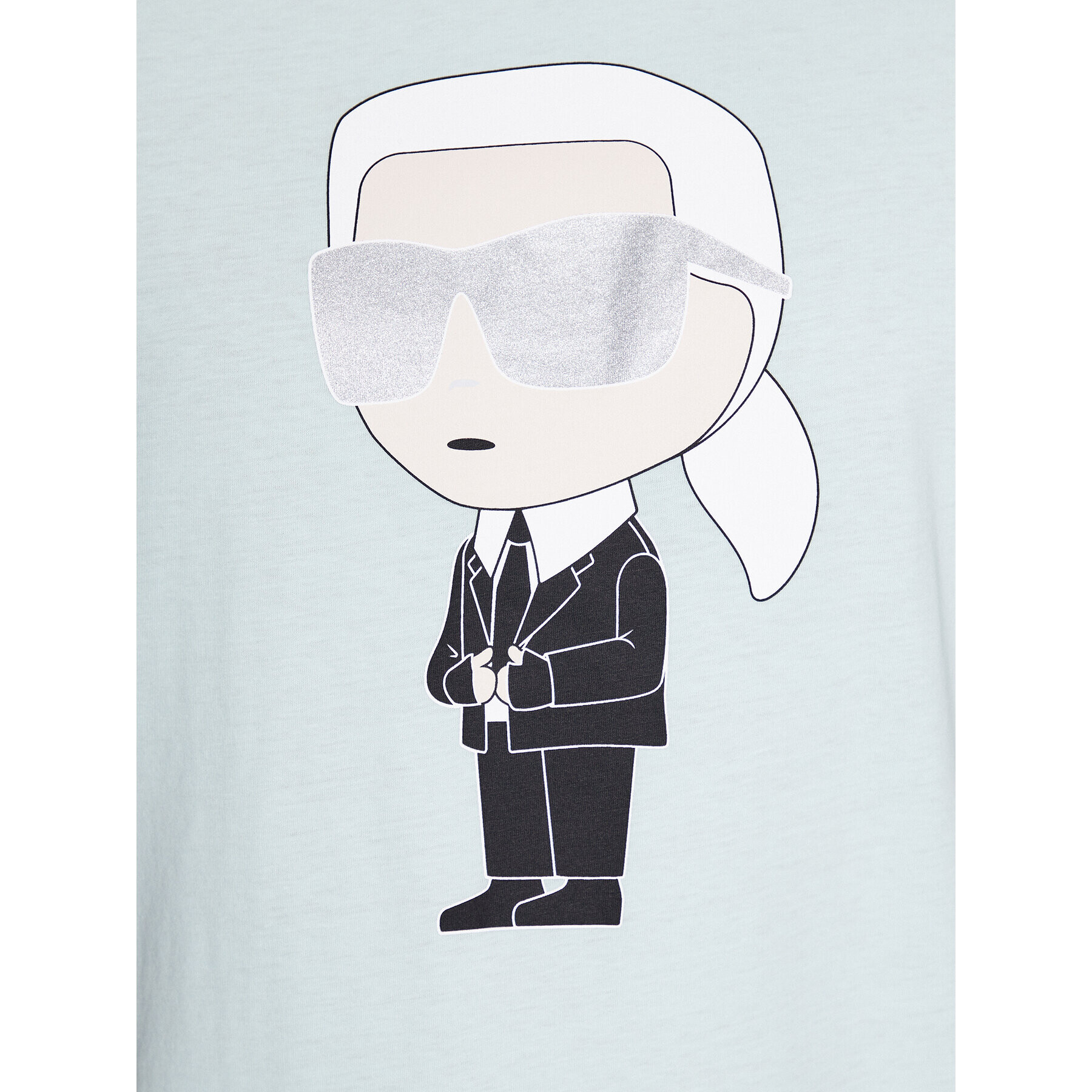 KARL LAGERFELD T-Shirt 755071 532251 Zelená Regular Fit - Pepit.cz