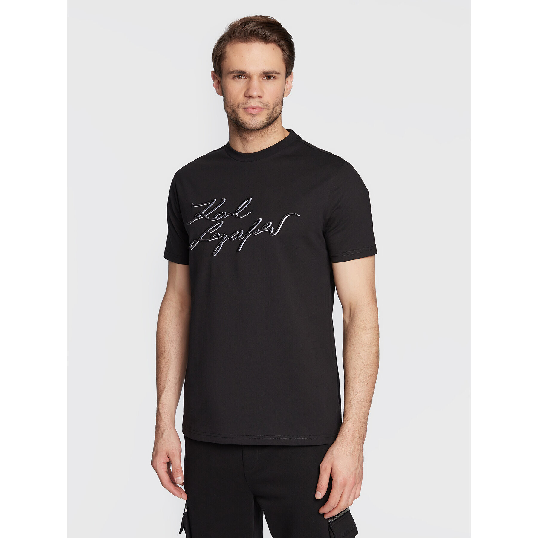 KARL LAGERFELD T-Shirt 755072 524250 Černá Regular Fit - Pepit.cz