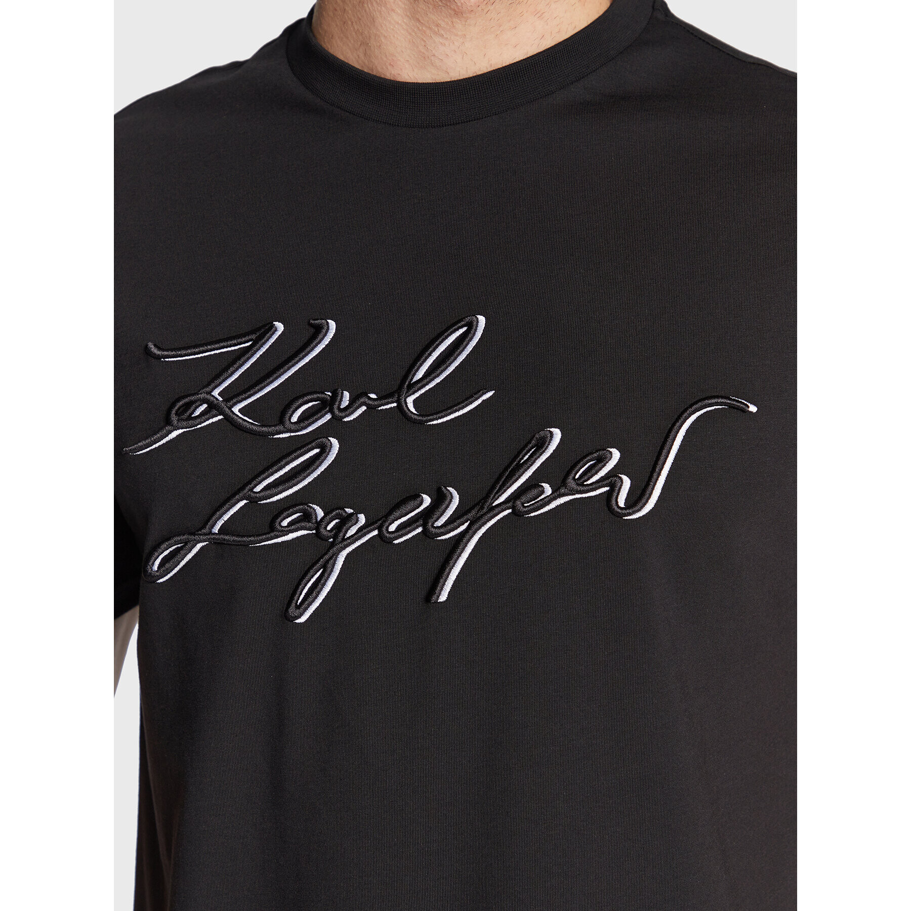 KARL LAGERFELD T-Shirt 755072 524250 Černá Regular Fit - Pepit.cz