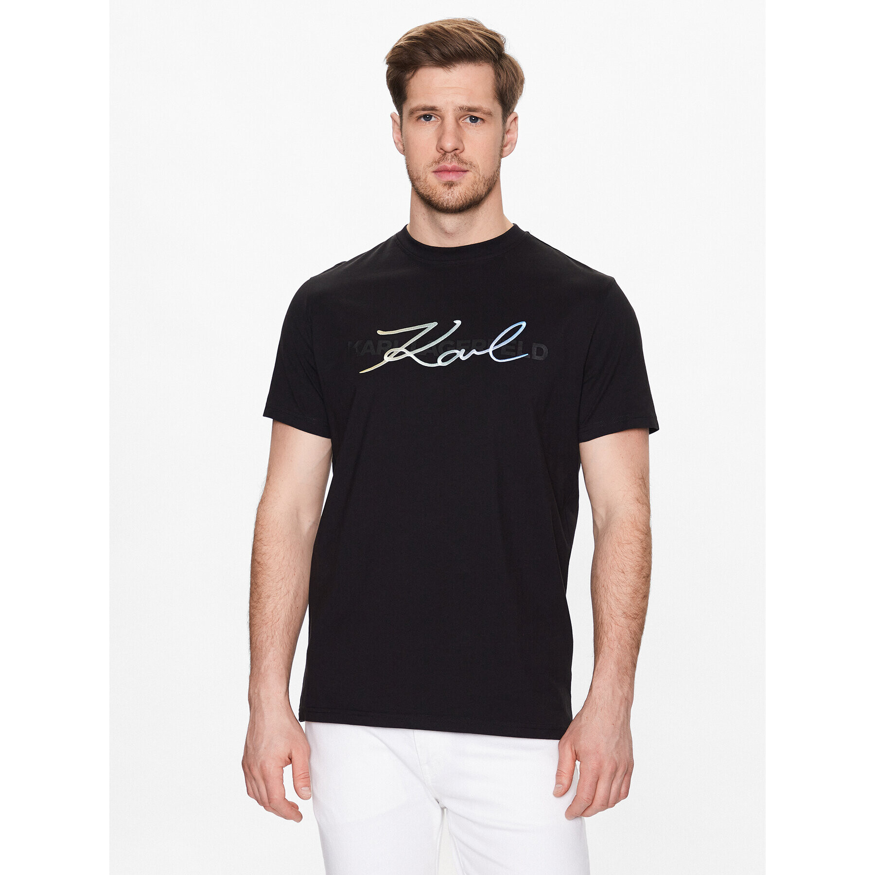 KARL LAGERFELD T-Shirt 755073 532250 Černá Regular Fit - Pepit.cz