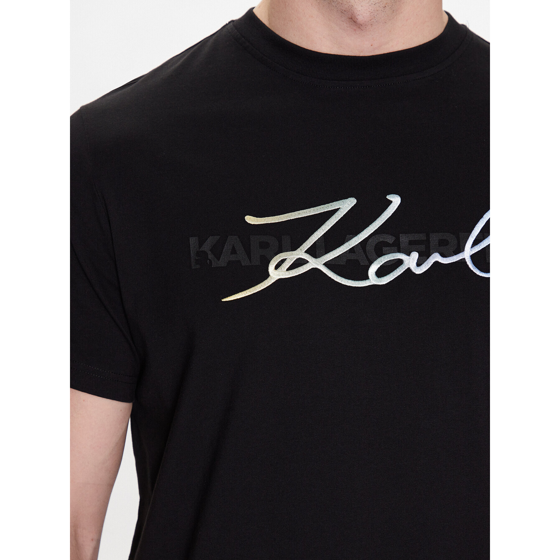 KARL LAGERFELD T-Shirt 755073 532250 Černá Regular Fit - Pepit.cz