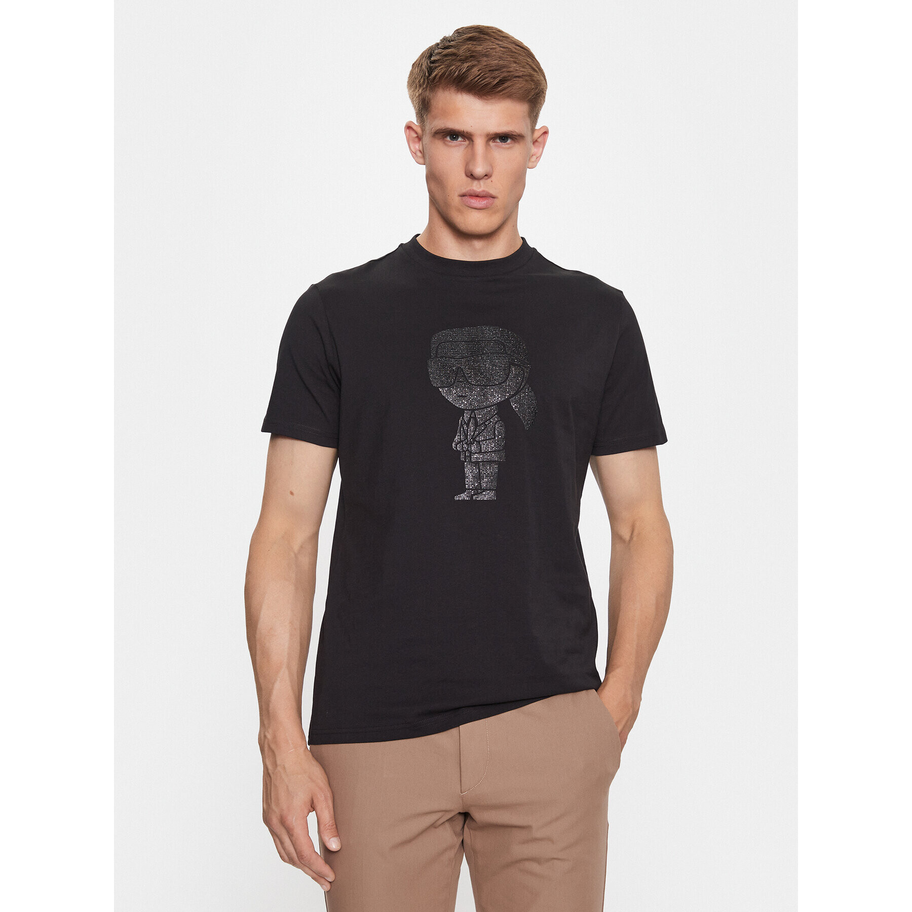 KARL LAGERFELD T-Shirt 755073 534250 Černá Regular Fit - Pepit.cz