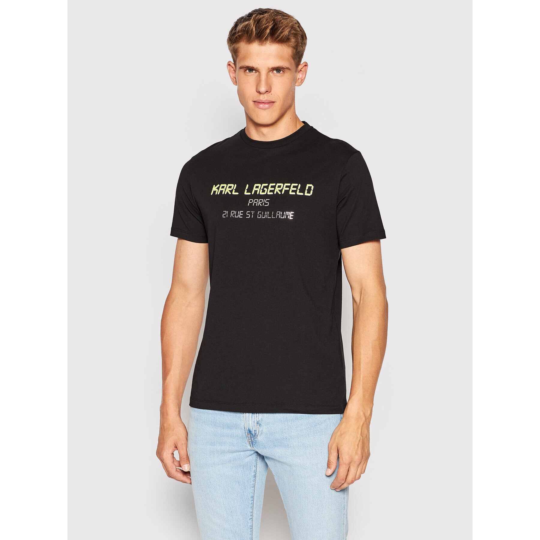 KARL LAGERFELD T-Shirt 755081 523224 Černá Regular Fit - Pepit.cz