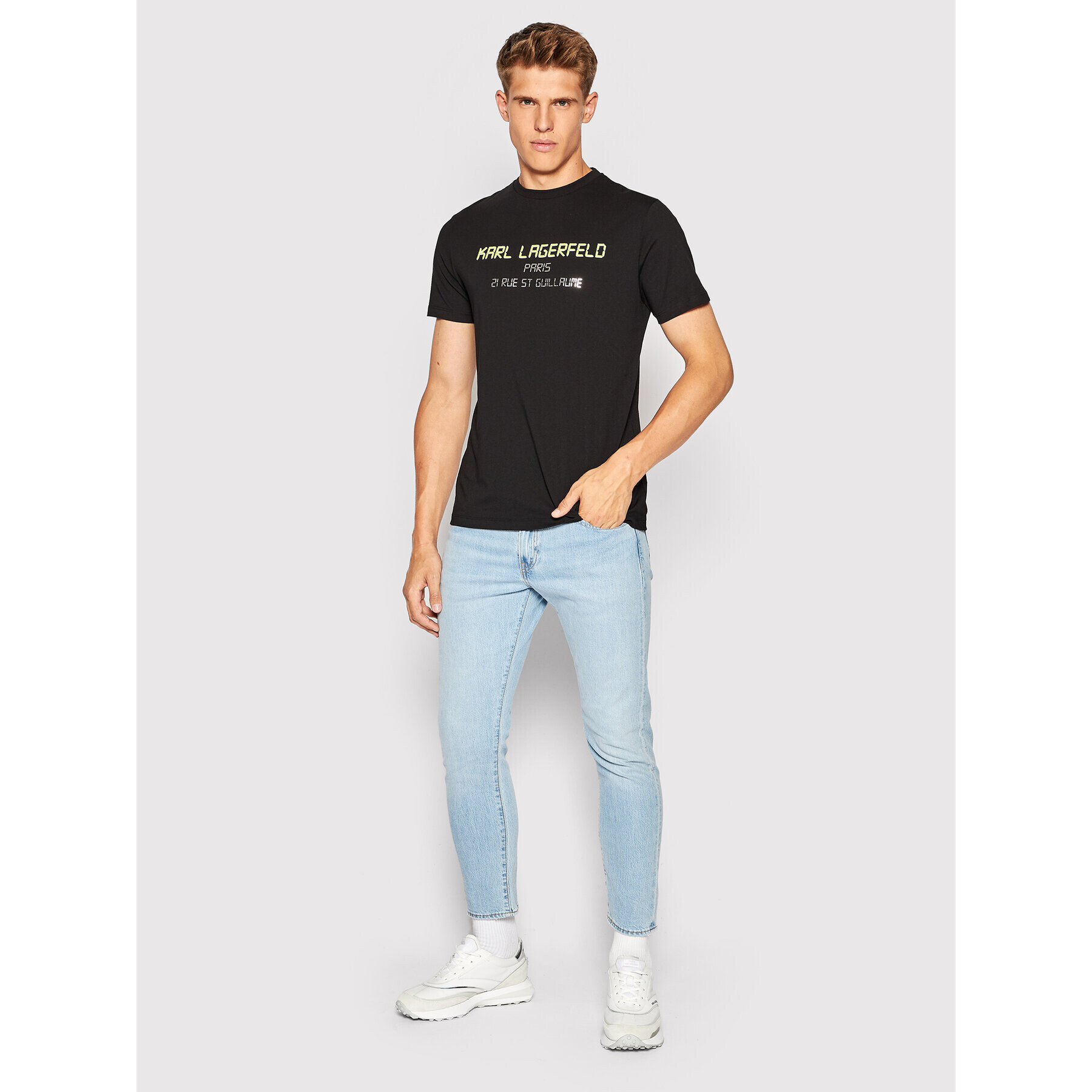 KARL LAGERFELD T-Shirt 755081 523224 Černá Regular Fit - Pepit.cz