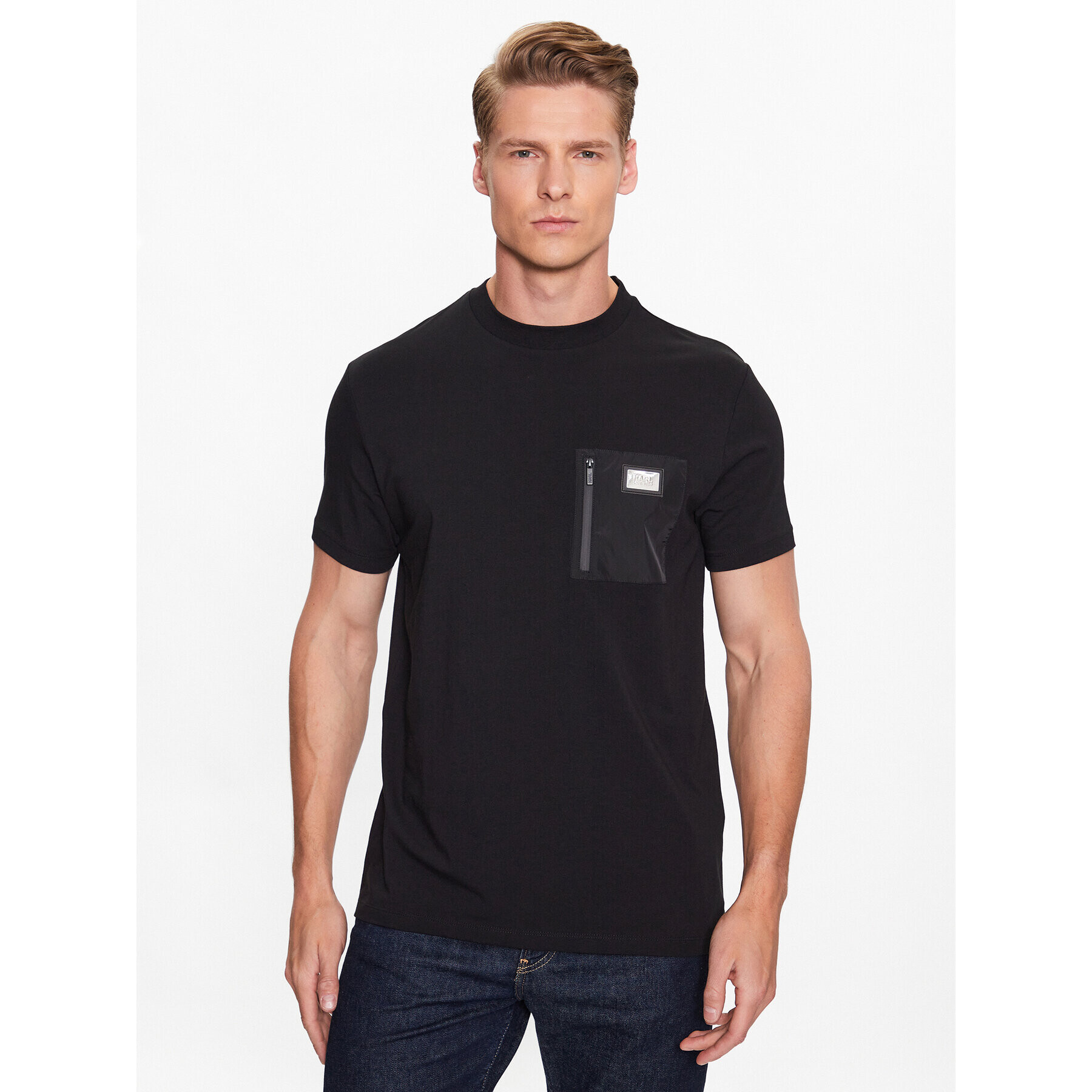 KARL LAGERFELD T-Shirt 755081 532221 Černá Regular Fit - Pepit.cz