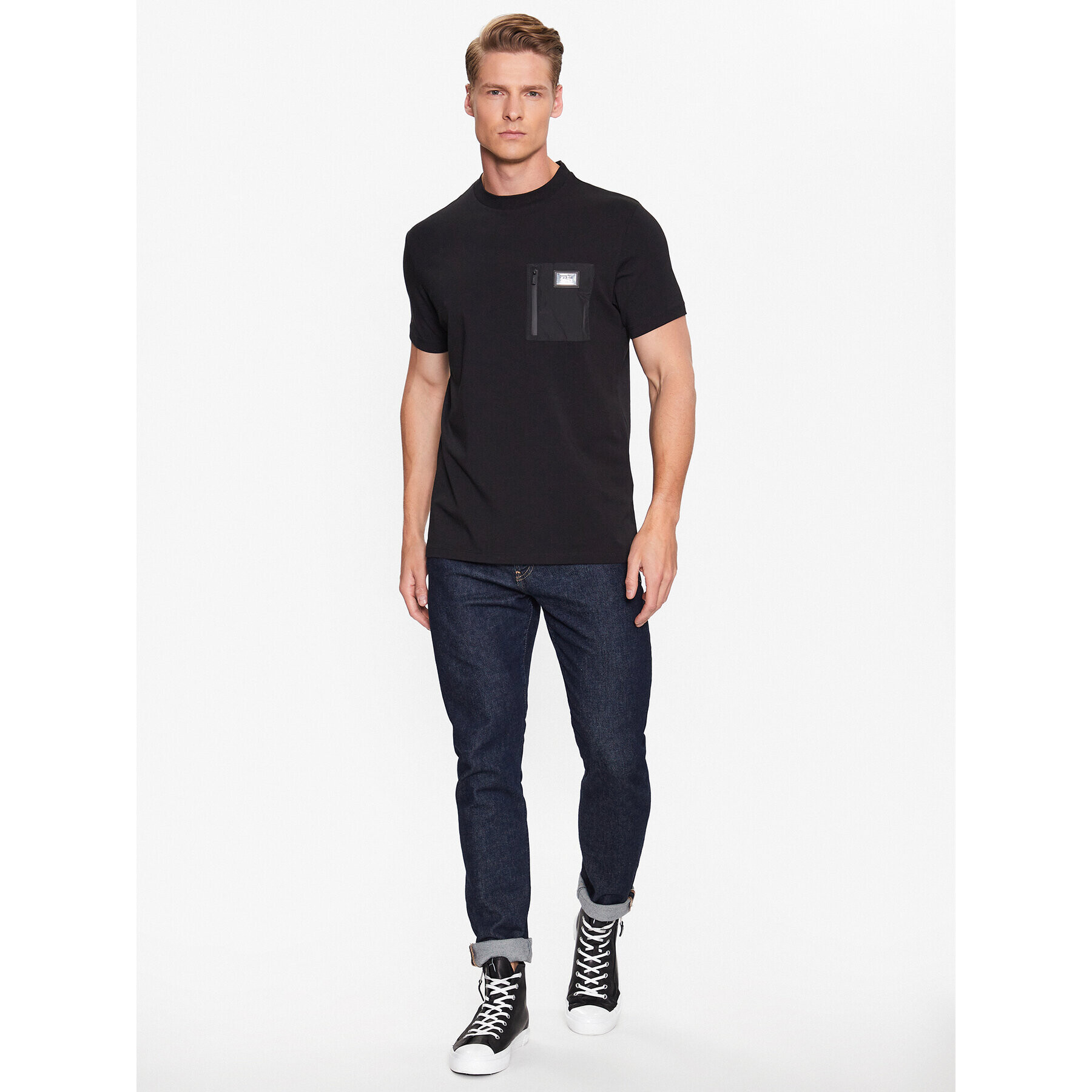 KARL LAGERFELD T-Shirt 755081 532221 Černá Regular Fit - Pepit.cz