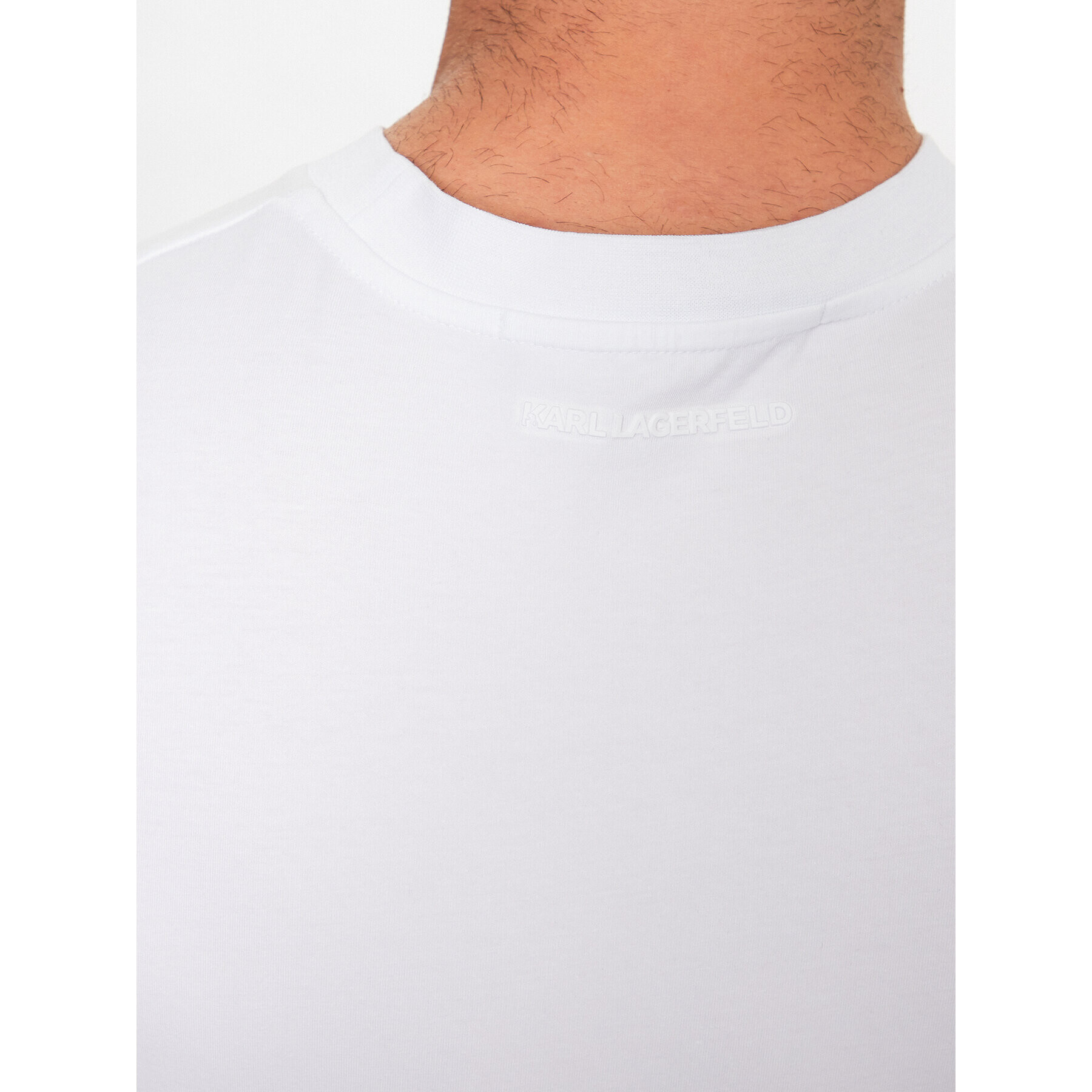 KARL LAGERFELD T-Shirt 755082 532221 Bílá Regular Fit - Pepit.cz