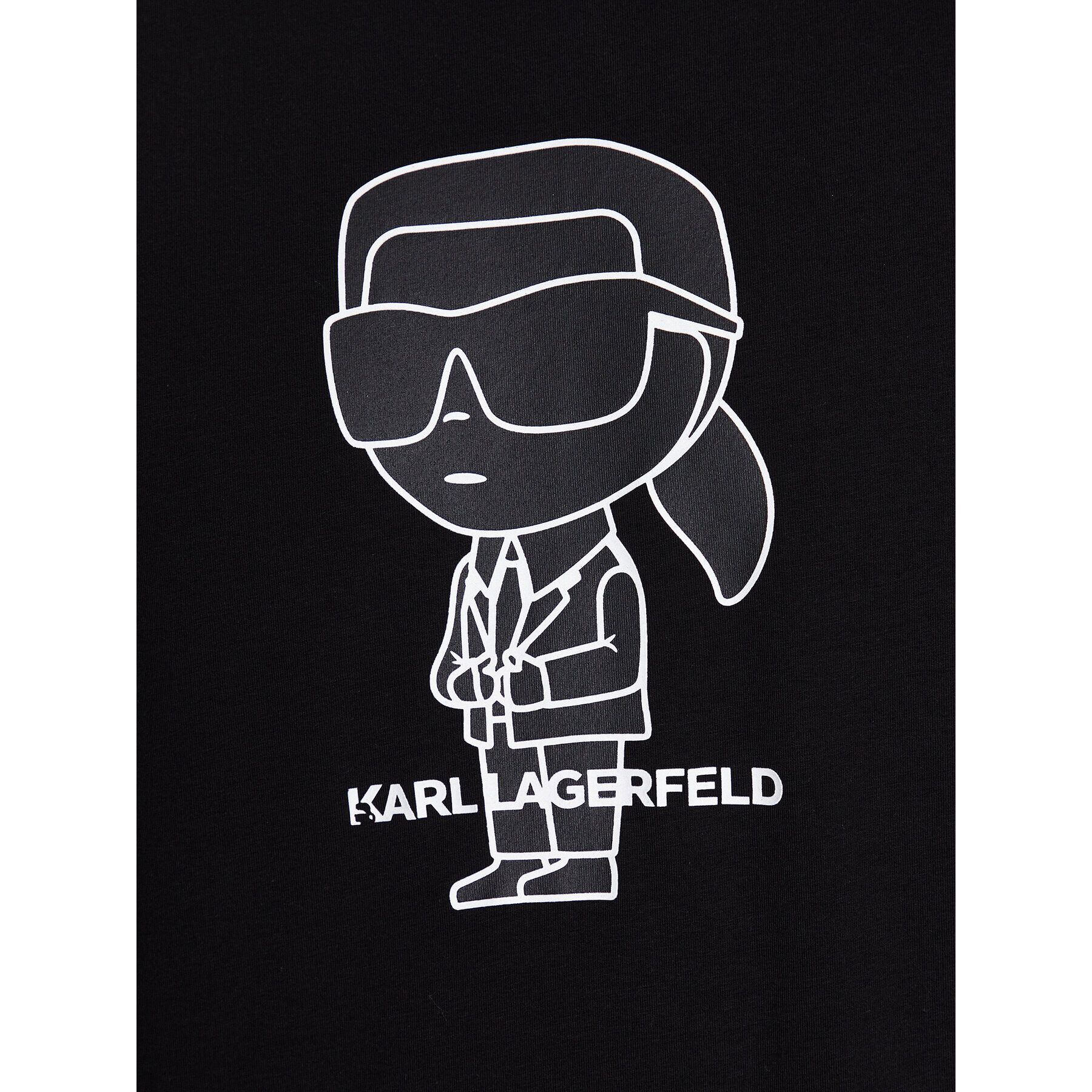 KARL LAGERFELD T-Shirt 755086 531221 Černá Regular Fit - Pepit.cz