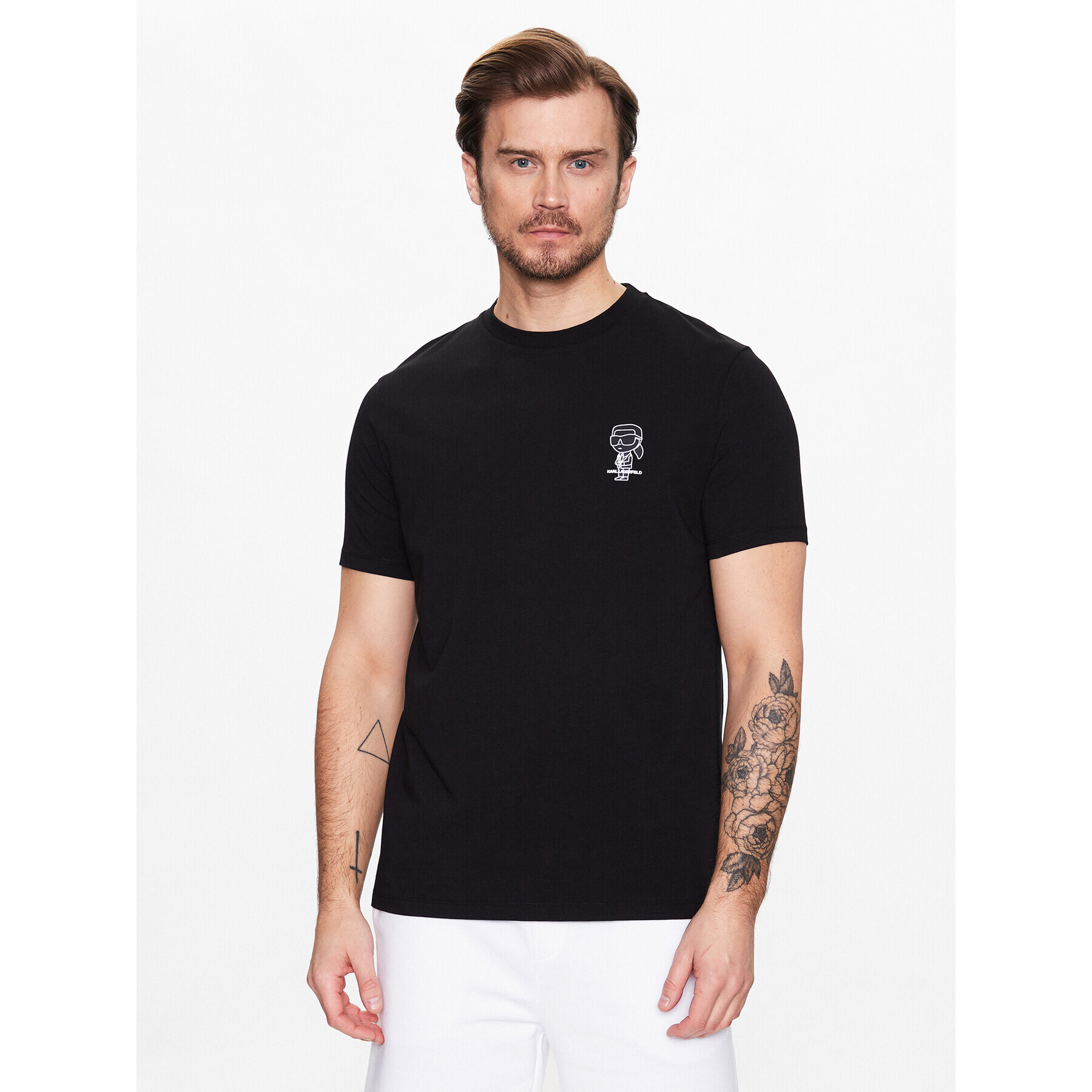 KARL LAGERFELD T-Shirt 755090 531221 Černá Regular Fit - Pepit.cz