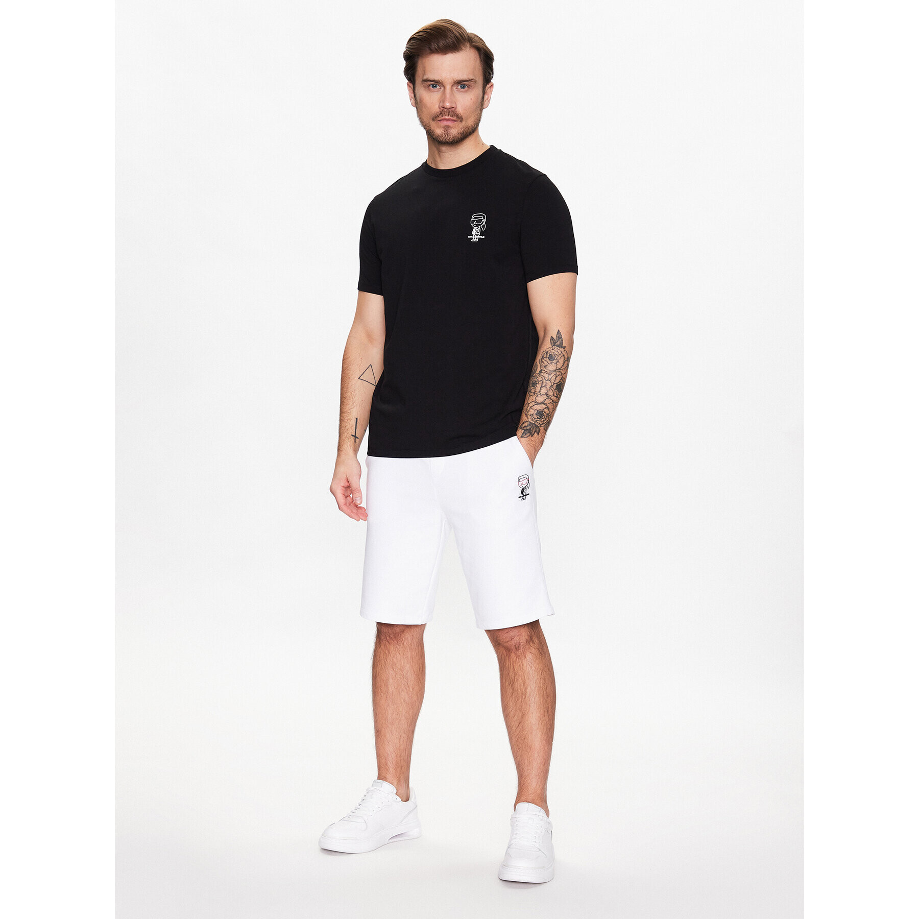 KARL LAGERFELD T-Shirt 755090 531221 Černá Regular Fit - Pepit.cz