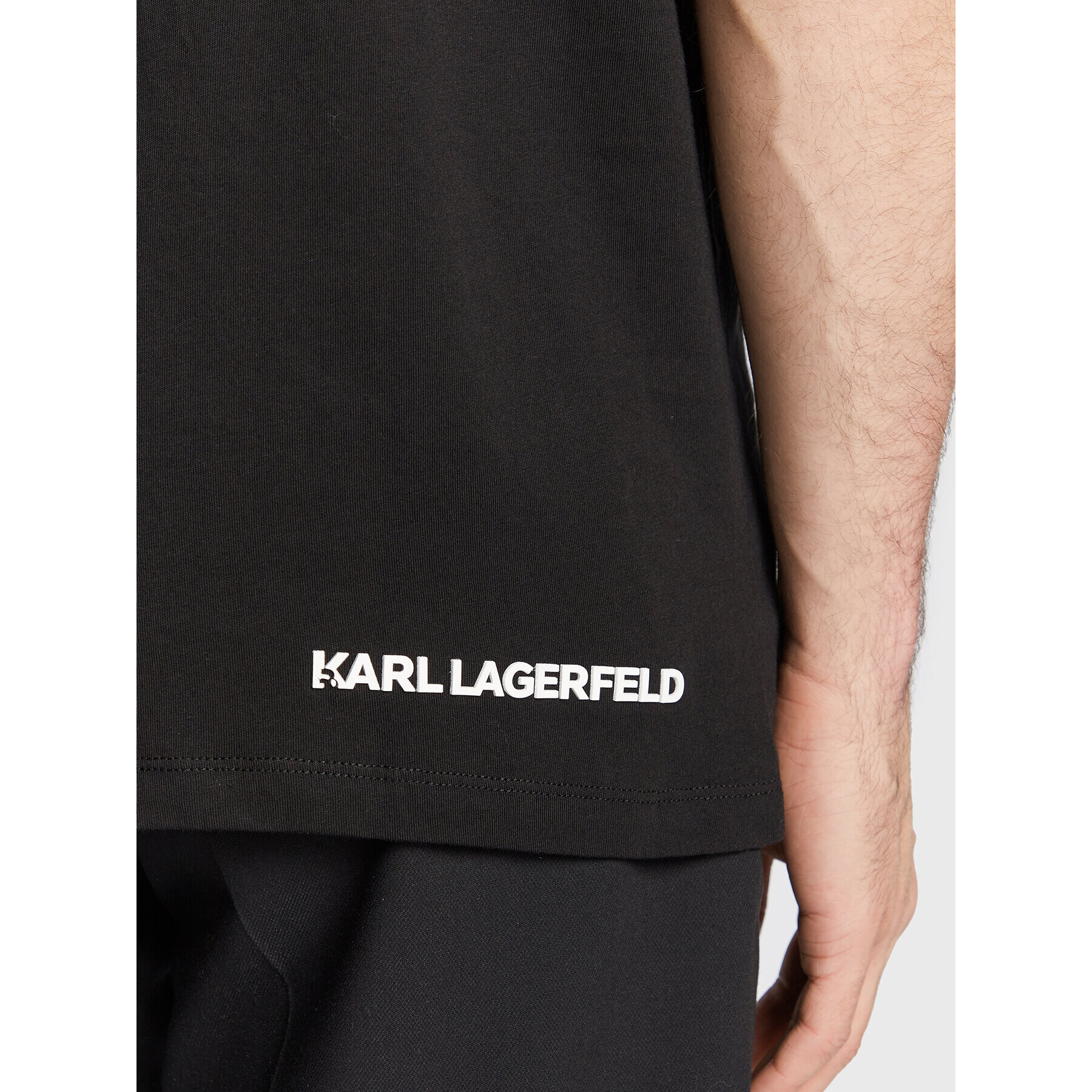 KARL LAGERFELD T-Shirt 755245 524224 Černá Regular Fit - Pepit.cz