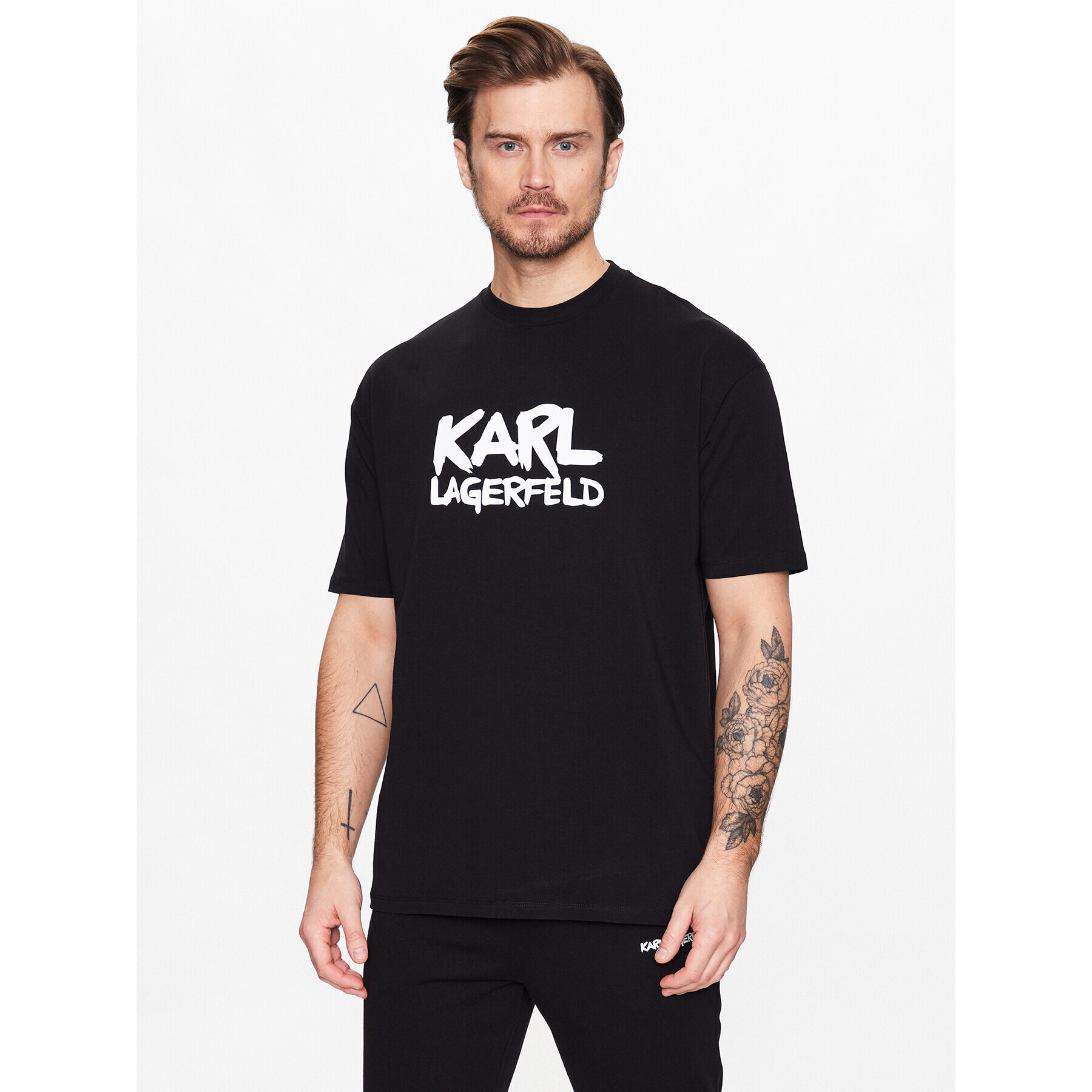 KARL LAGERFELD T-Shirt 755280 531221 Černá Regular Fit - Pepit.cz