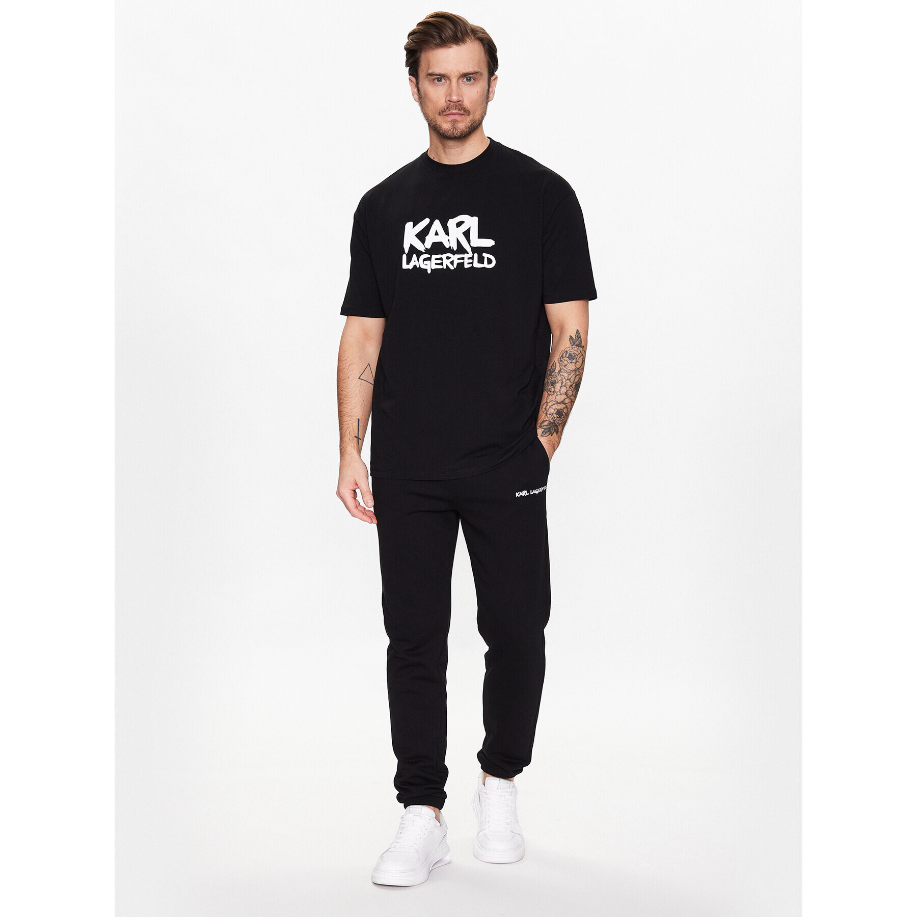 KARL LAGERFELD T-Shirt 755280 531221 Černá Regular Fit - Pepit.cz