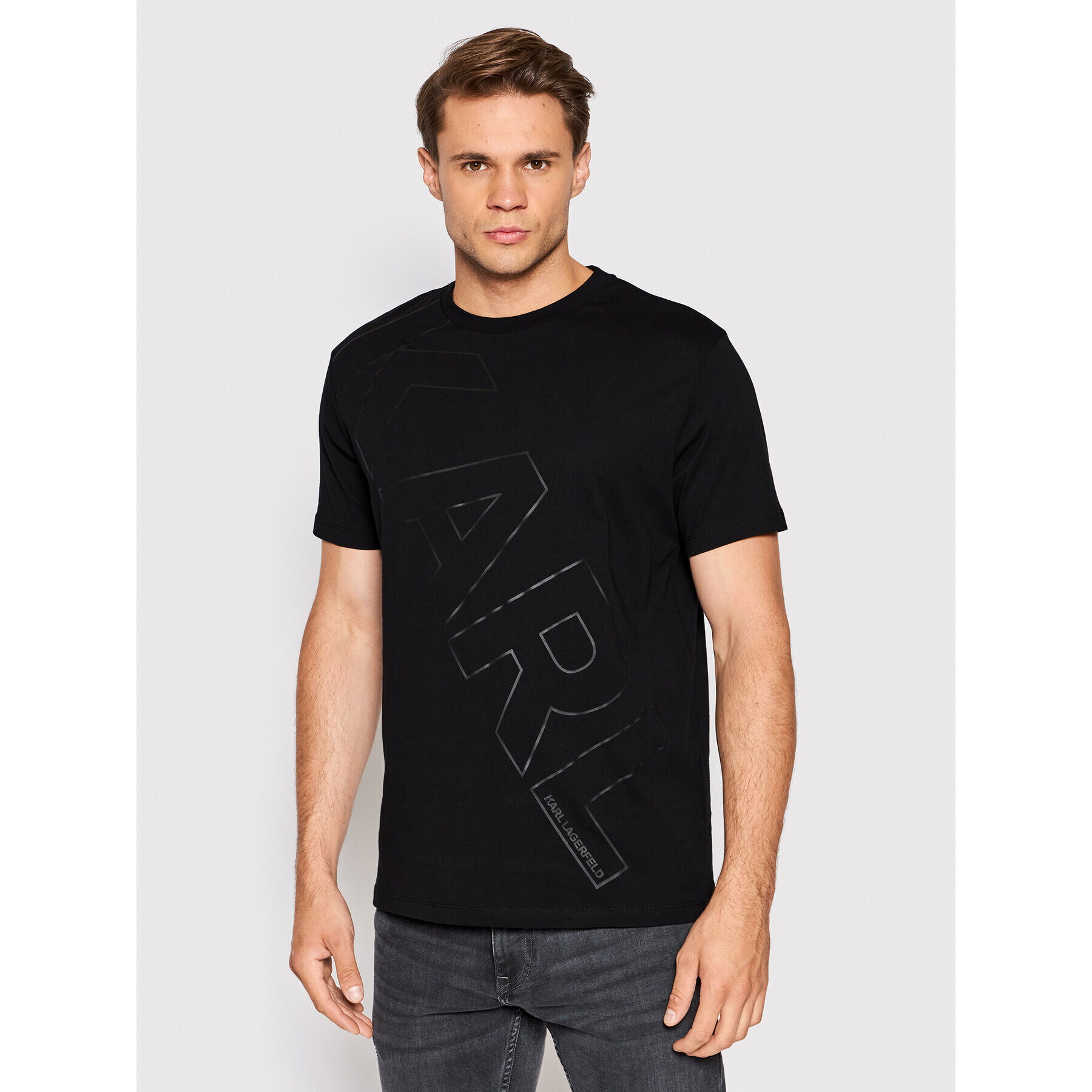 KARL LAGERFELD T-Shirt 755401 523224 Černá Regular Fit - Pepit.cz