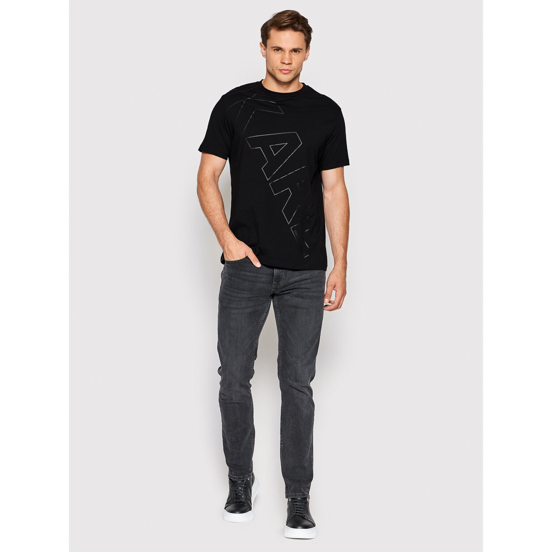 KARL LAGERFELD T-Shirt 755401 523224 Černá Regular Fit - Pepit.cz