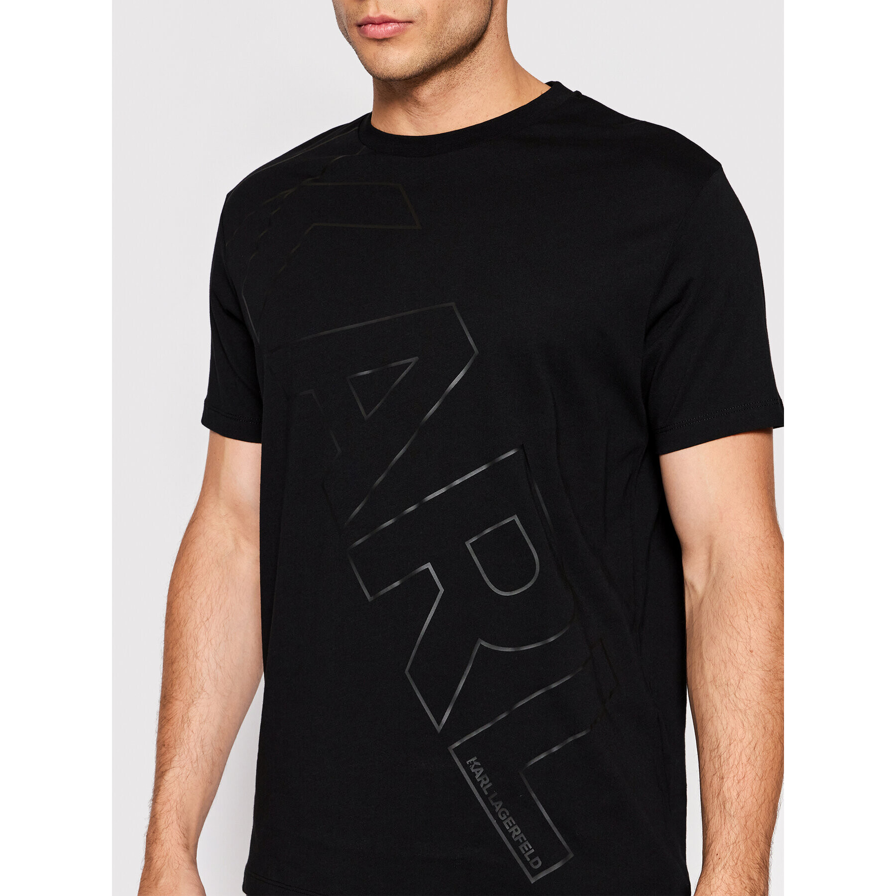 KARL LAGERFELD T-Shirt 755401 523224 Černá Regular Fit - Pepit.cz