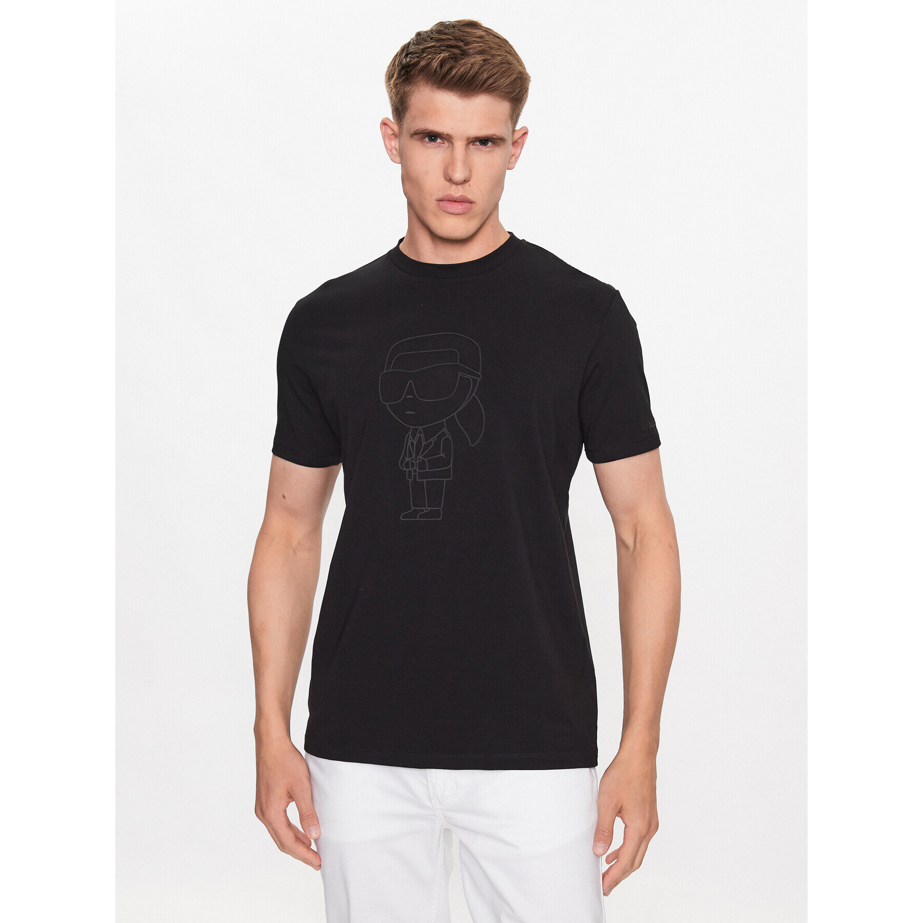 KARL LAGERFELD T-Shirt 755402 533221 Černá Regular Fit - Pepit.cz