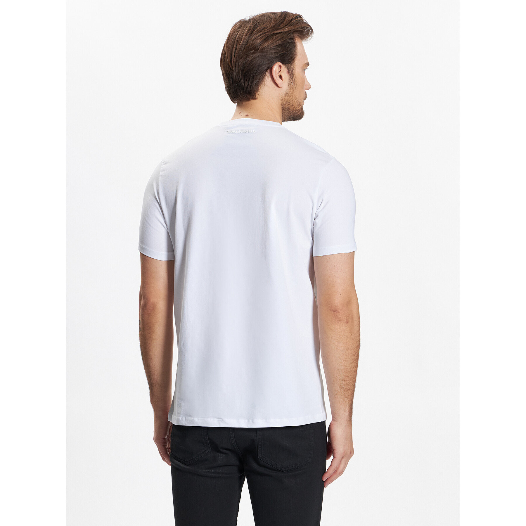 KARL LAGERFELD T-Shirt 755403 531221 Bílá Regular Fit - Pepit.cz