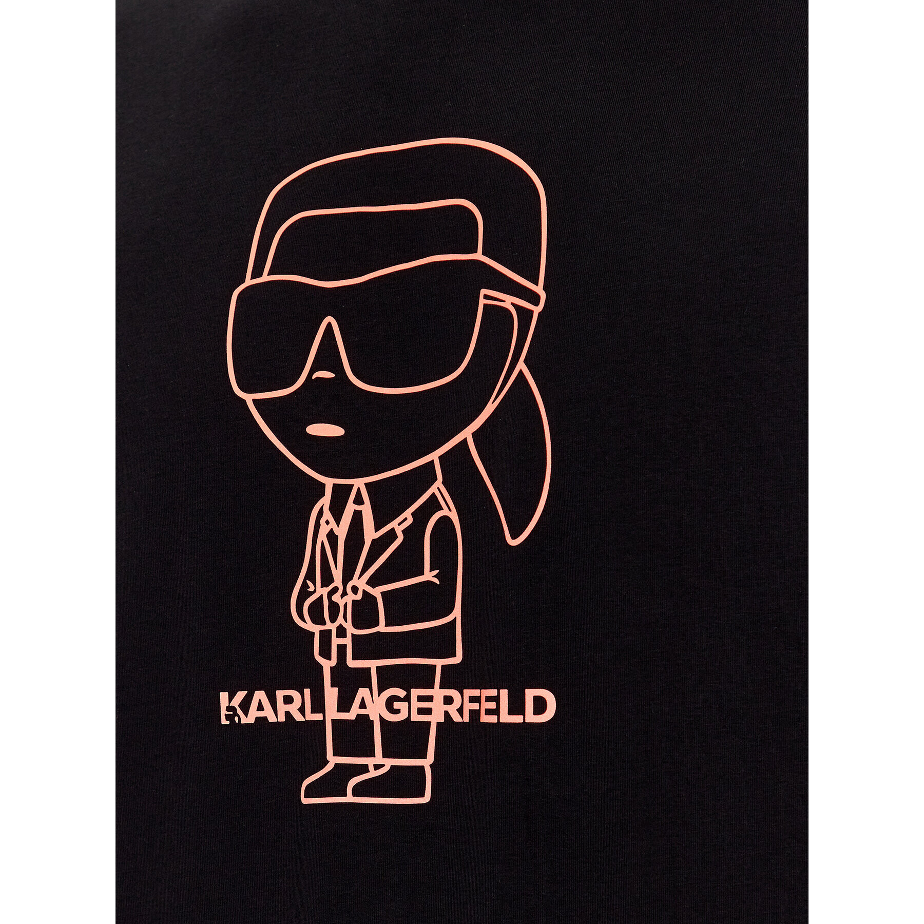 KARL LAGERFELD T-Shirt 755403 531221 Černá Regular Fit - Pepit.cz