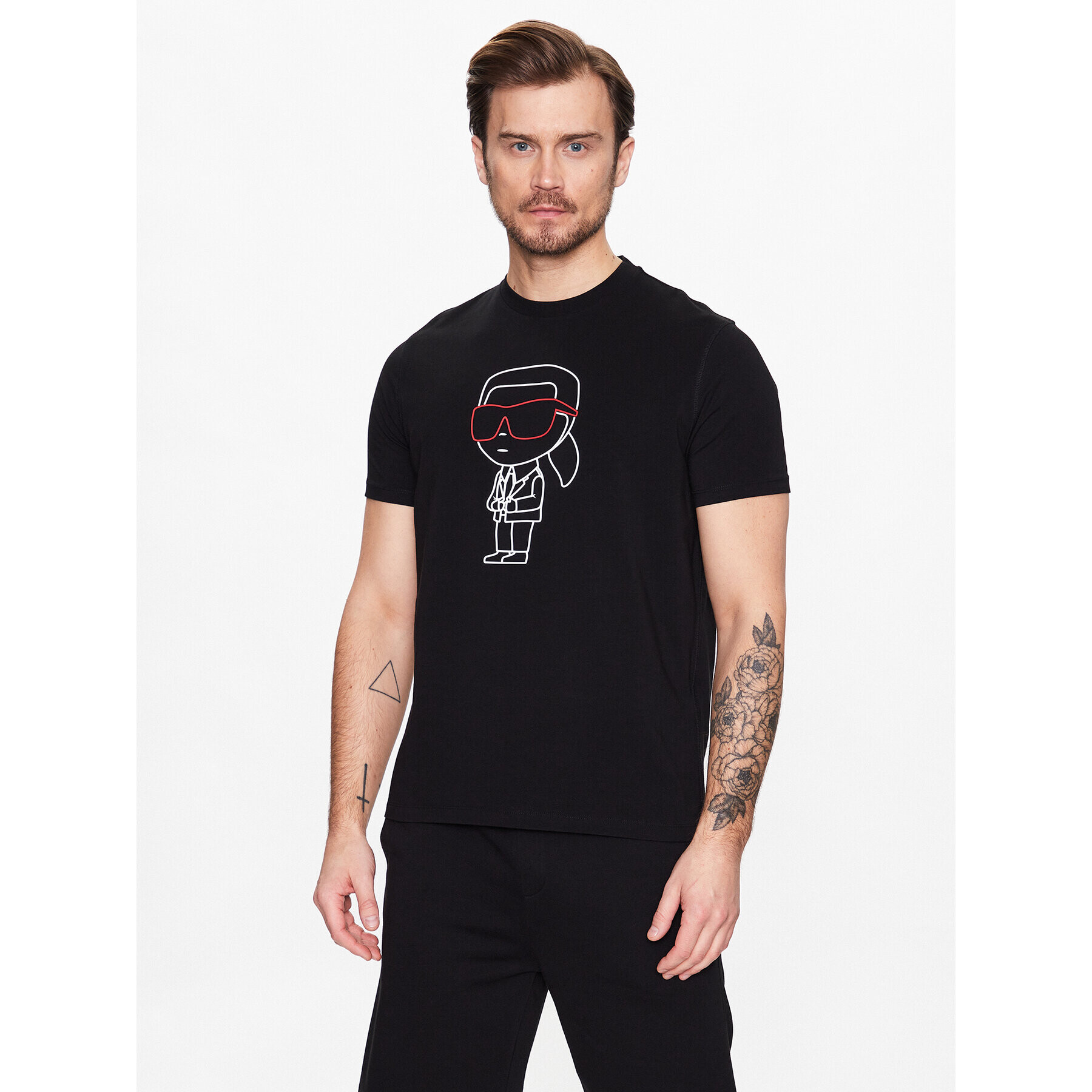 KARL LAGERFELD T-Shirt 755420 532221 Černá Regular Fit - Pepit.cz