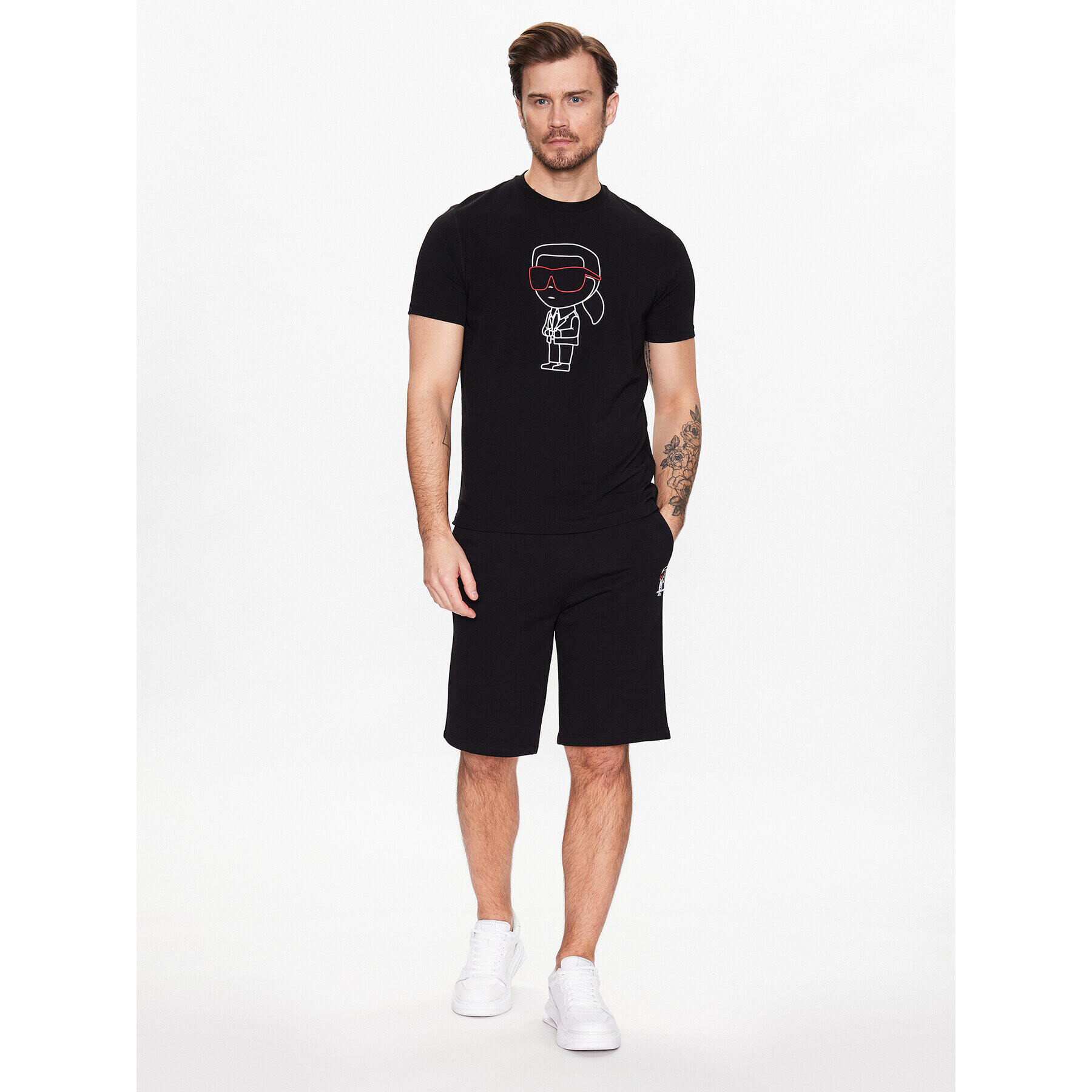 KARL LAGERFELD T-Shirt 755420 532221 Černá Regular Fit - Pepit.cz