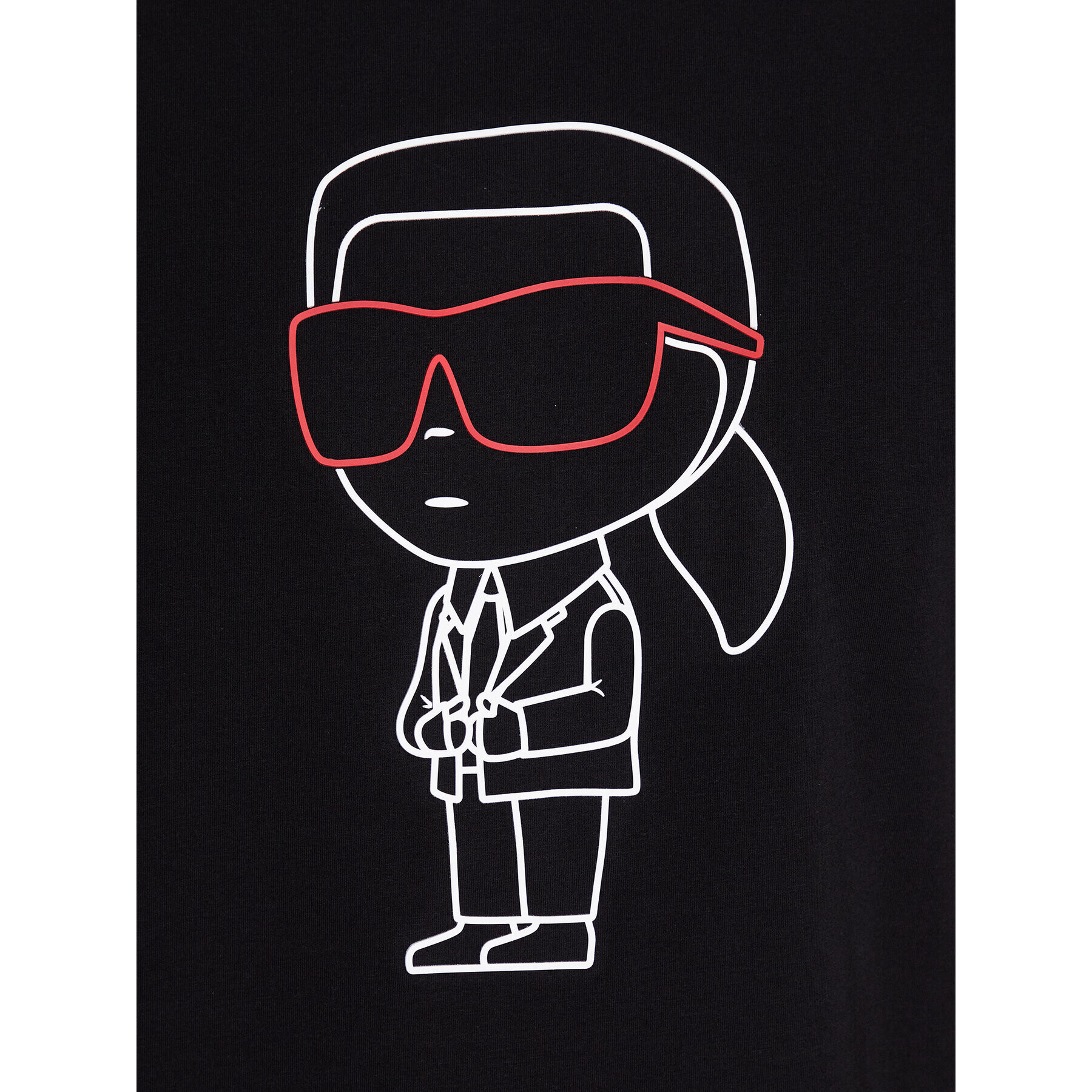 KARL LAGERFELD T-Shirt 755420 532221 Černá Regular Fit - Pepit.cz