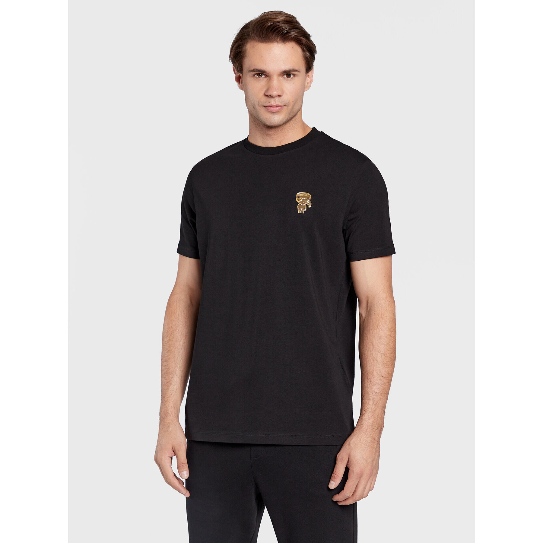 KARL LAGERFELD T-Shirt 755422 524221 Černá Regular Fit - Pepit.cz