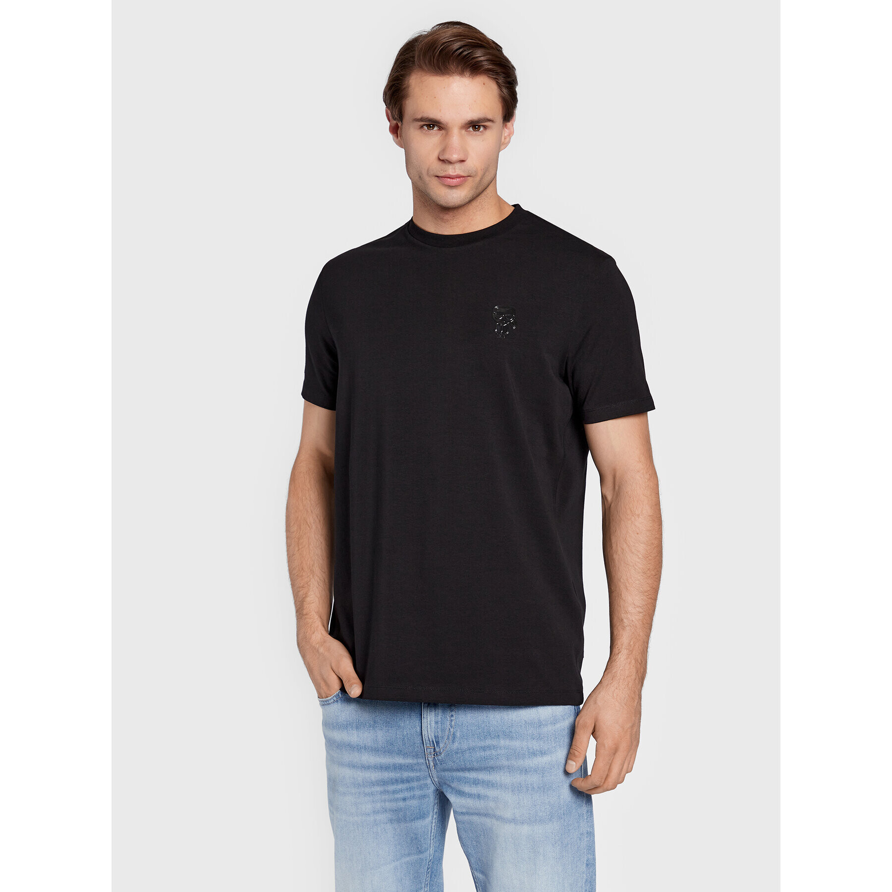 KARL LAGERFELD T-Shirt 755422 524221 Černá Regular Fit - Pepit.cz