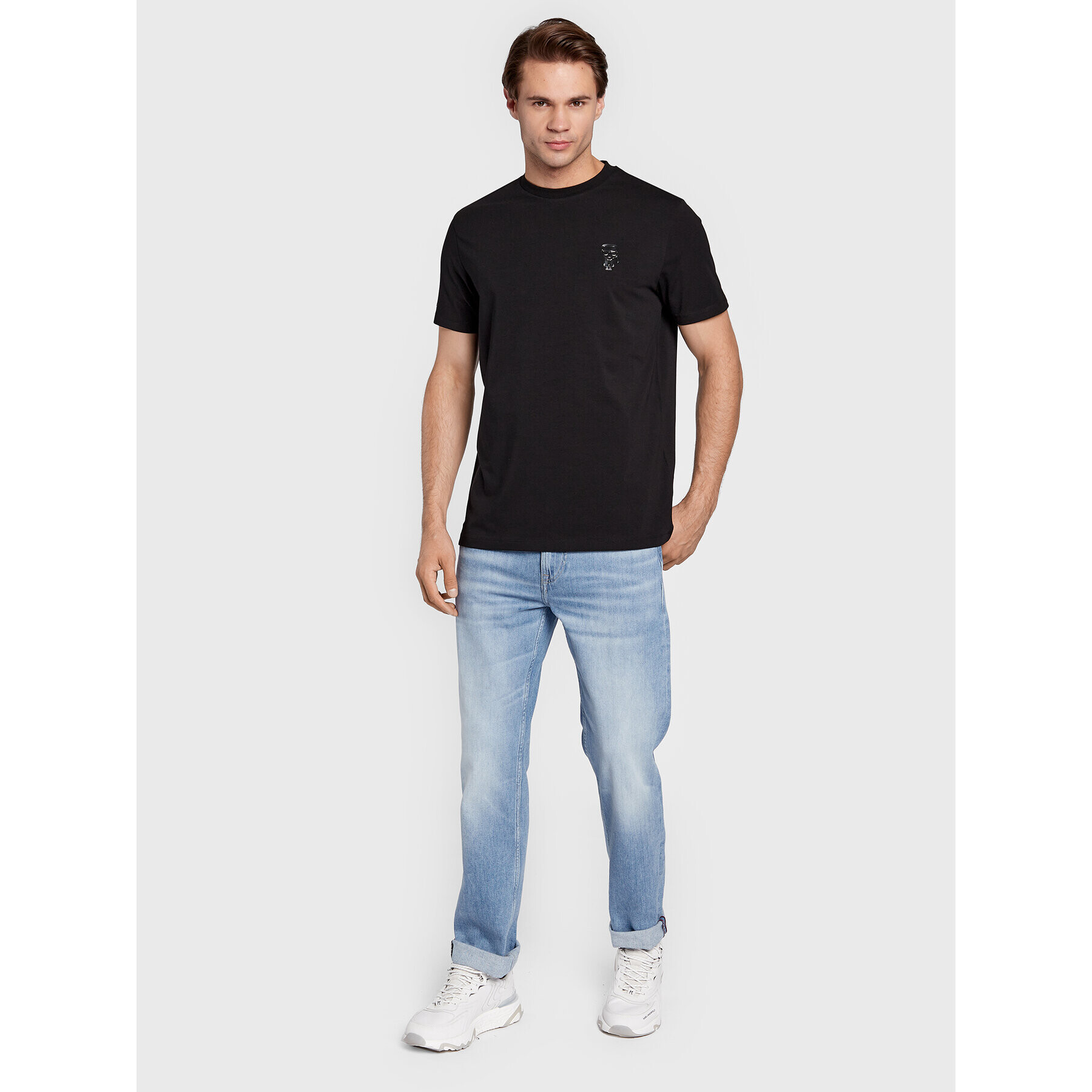 KARL LAGERFELD T-Shirt 755422 524221 Černá Regular Fit - Pepit.cz