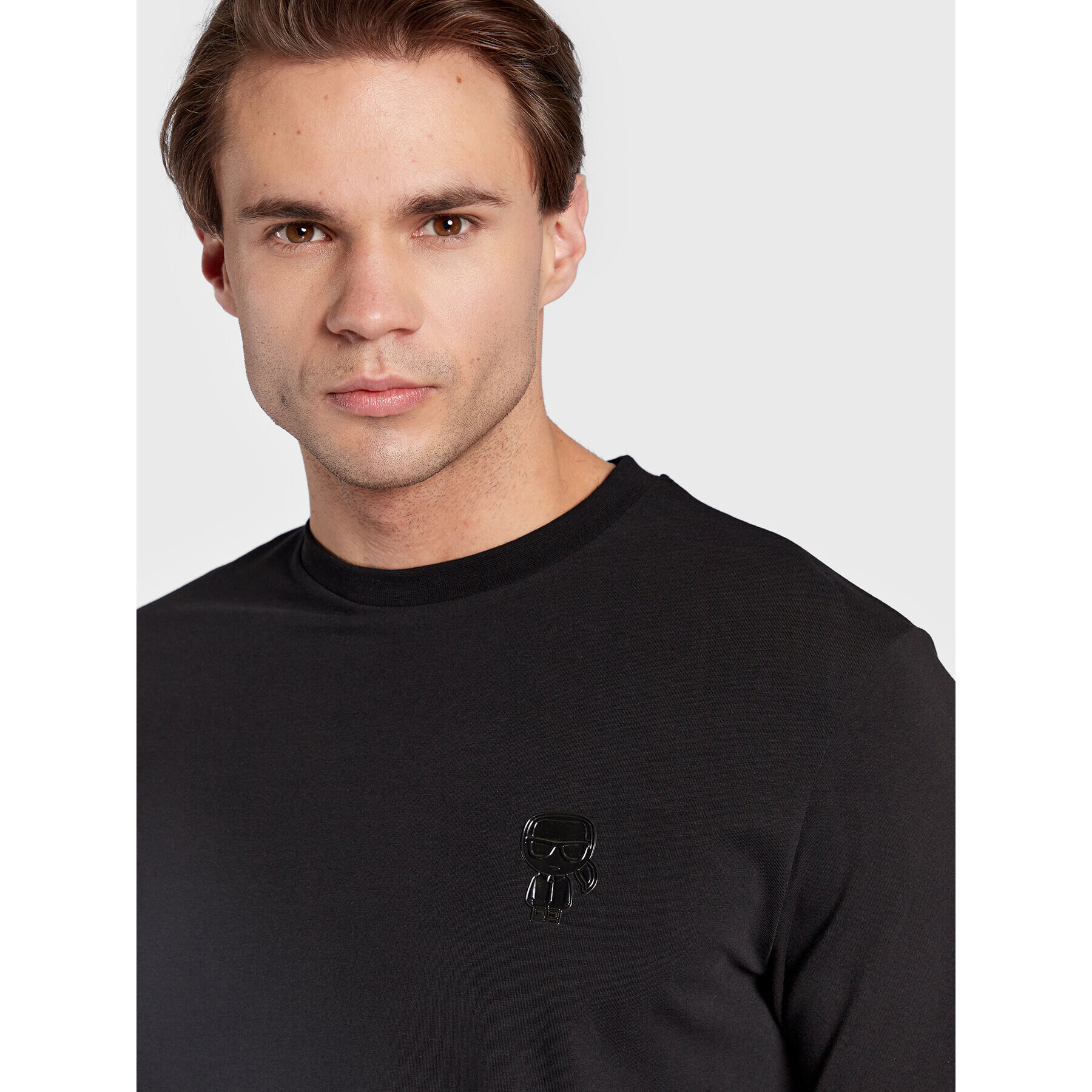 KARL LAGERFELD T-Shirt 755422 524221 Černá Regular Fit - Pepit.cz